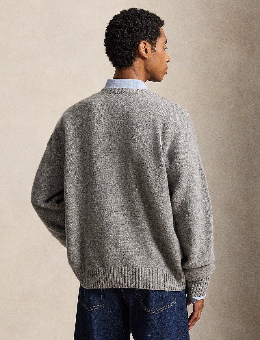 Polo Ralph Lauren - Relaxed Fit Polo Bear Sweater - grey combo - 3