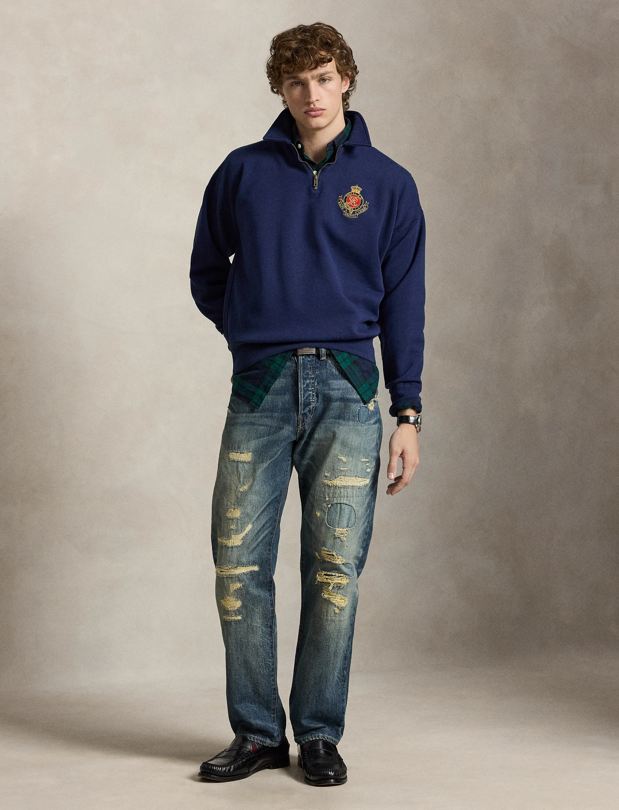 Polo Ralph Lauren - Vintage Fit Crest Sweatshirt - newport navy - 5