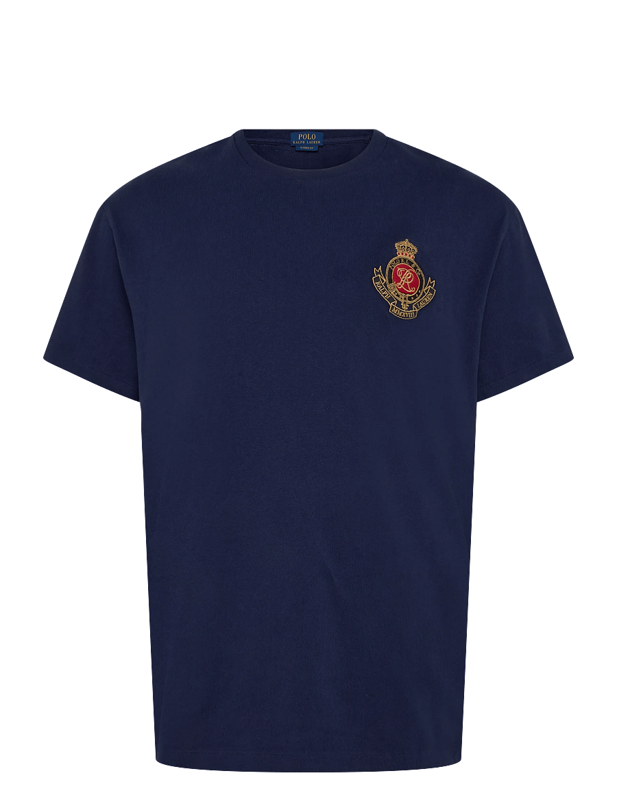 Polo Ralph Lauren - Classic Fit Crest Jersey T-Shirt - kurzärmelige t-shirts - newport navy - 0