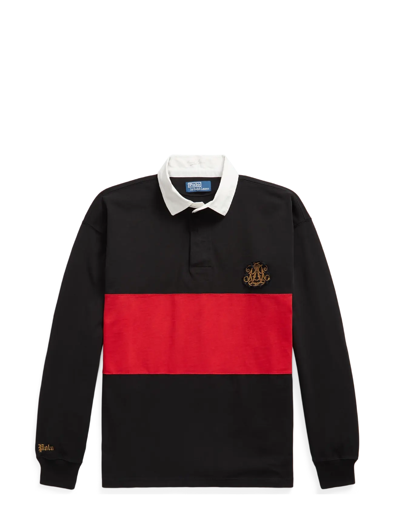 Polo Ralph Lauren Vintage Fit Jersey Rugby Shirt - Til ham - POLO BLACK MULTI / black