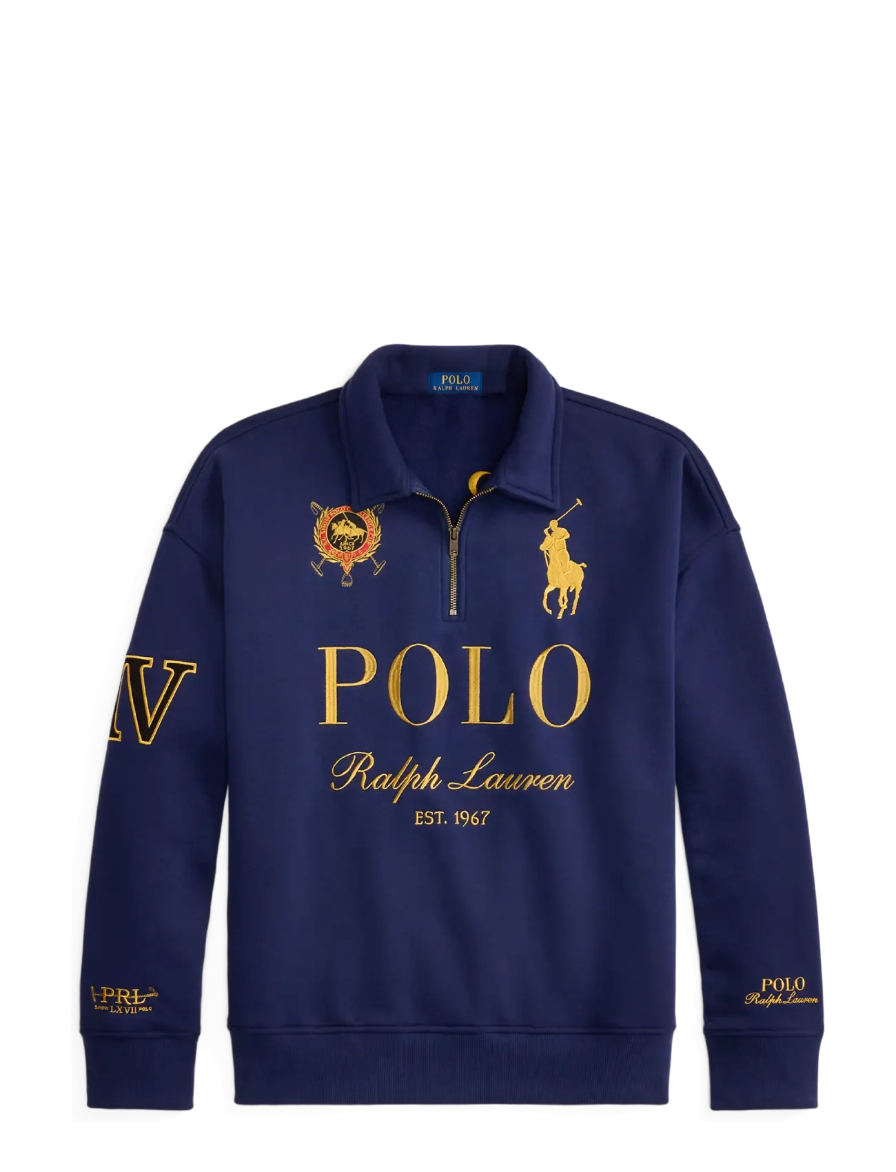 Polo Ralph Lauren - Relaxed Fit Big Pony Collared Sweatshirt - newport navy - 2