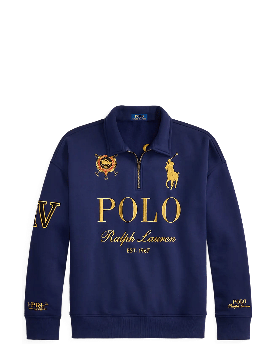Polo Ralph Lauren - Relaxed Fit Big Pony Collared Sweatshirt - shop by occasion - newport navy - 2