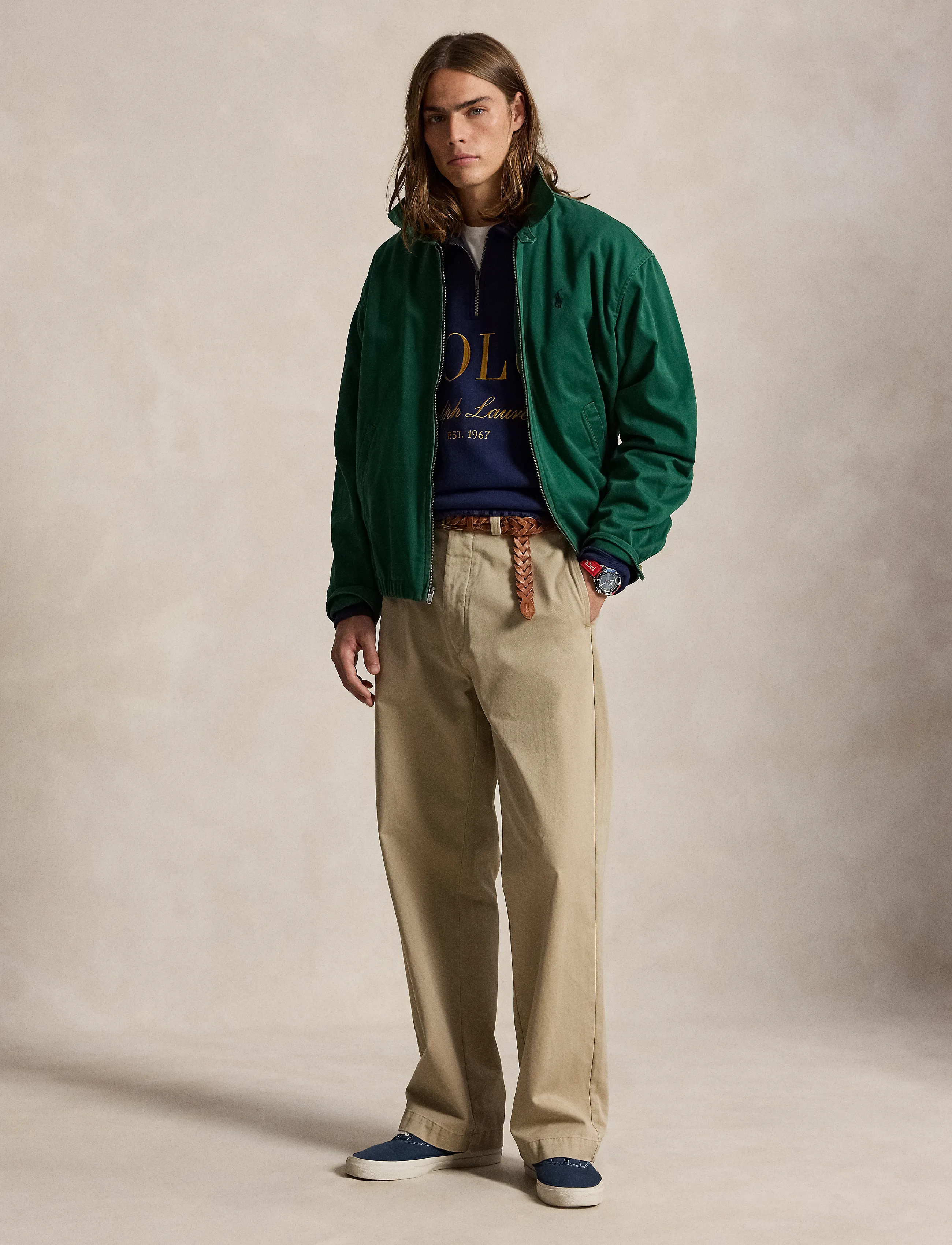 Polo Ralph Lauren - Relaxed Fit Big Pony Collared Sweatshirt - newport navy - 5