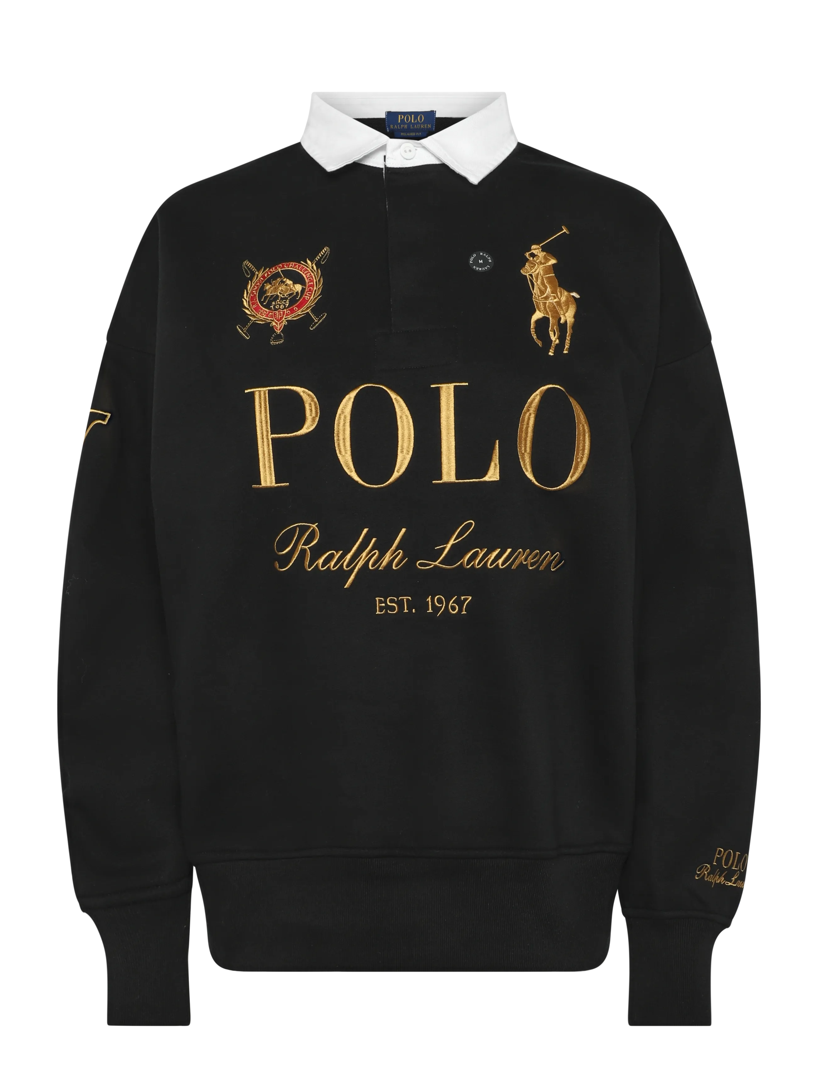 Polo Ralph Lauren - Relaxed Fit Big Pony Rugby Sweatshirt - polo black - 1