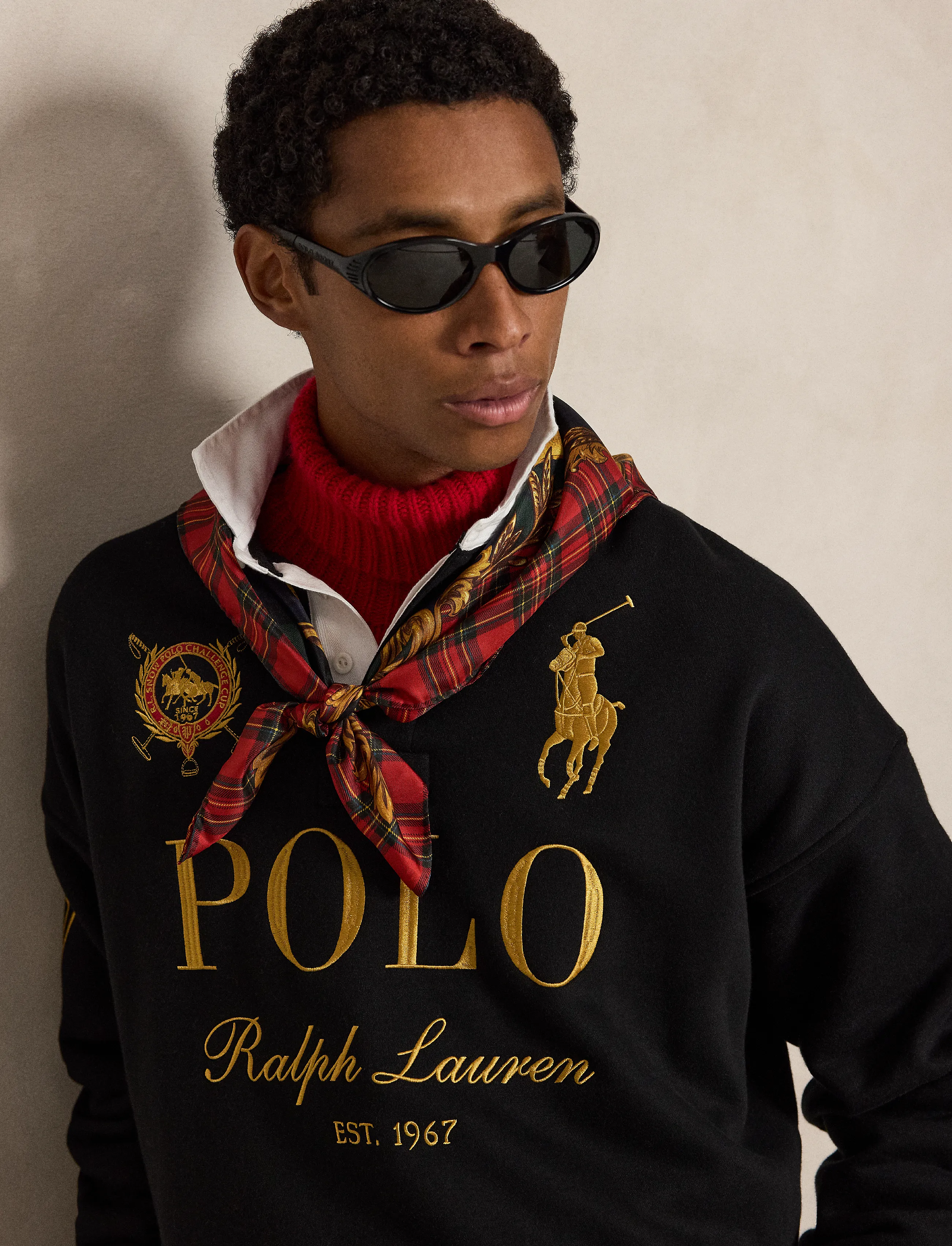Polo Ralph Lauren - Relaxed Fit Big Pony Rugby Sweatshirt - polo black - 4