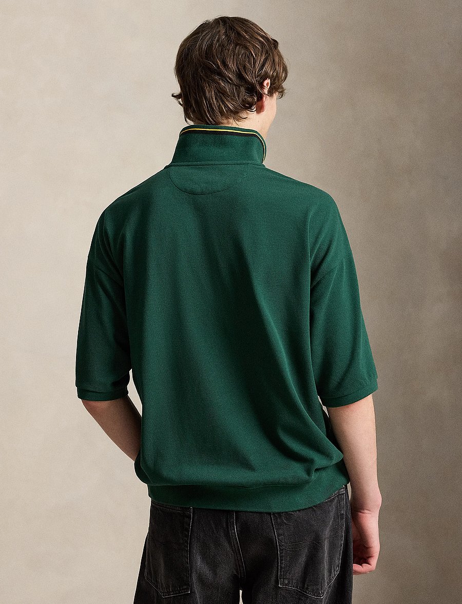 Polo Ralph Lauren - Relaxed Fit Crest Mesh Polo Shirt - lühikeste varrukatega polod - moss agate - 4