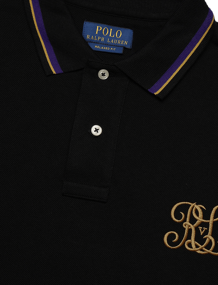 Polo Ralph Lauren - Relaxed Fit Crest Mesh Polo Shirt - kortärmade pikéer - polo black - 2