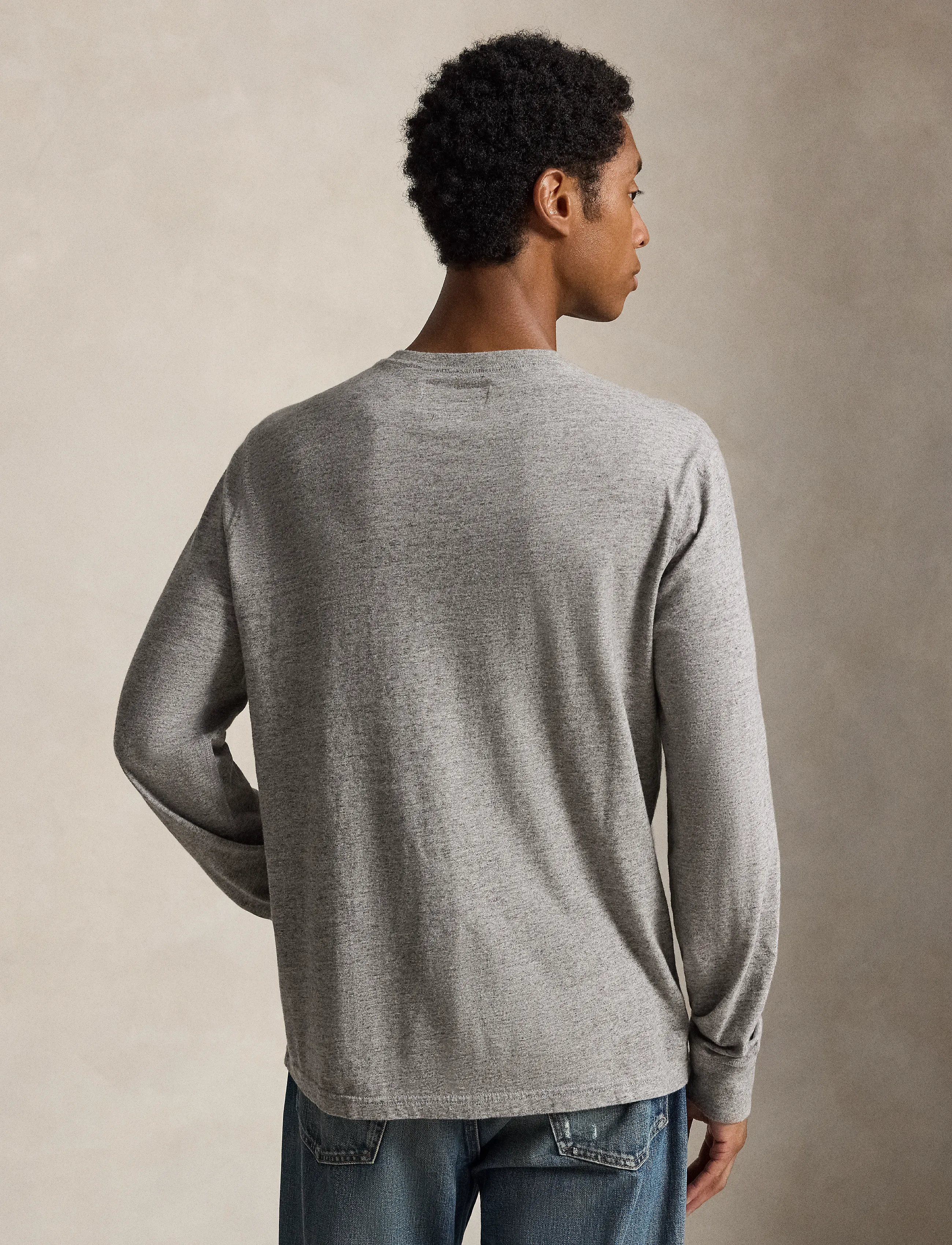 Polo Ralph Lauren Classic Fit Jersey Henley Shirt långärmade t-shirts herr – bild 2