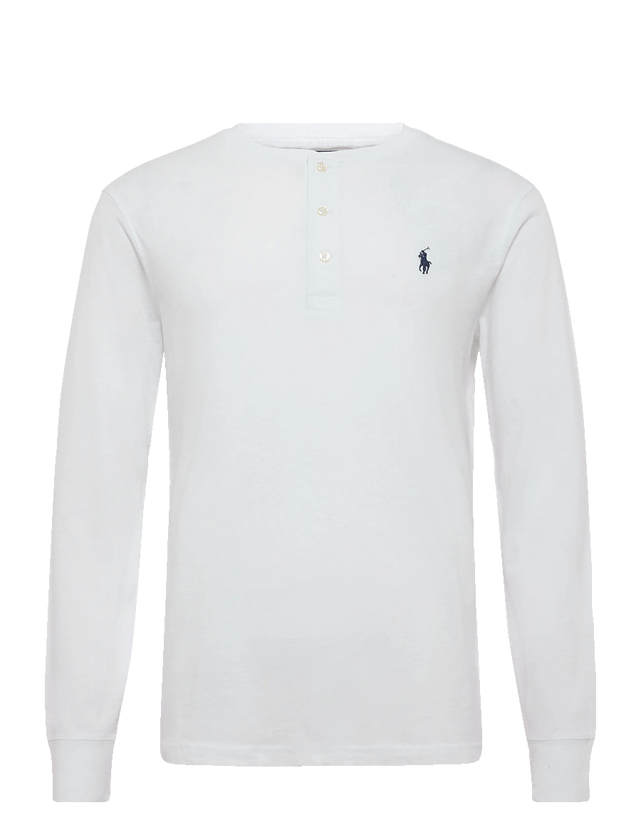 Polo Ralph Lauren - 30/1 SLUB JERSEY-KNT-T-SHIRT - langärmelige t-shirts - white - 0