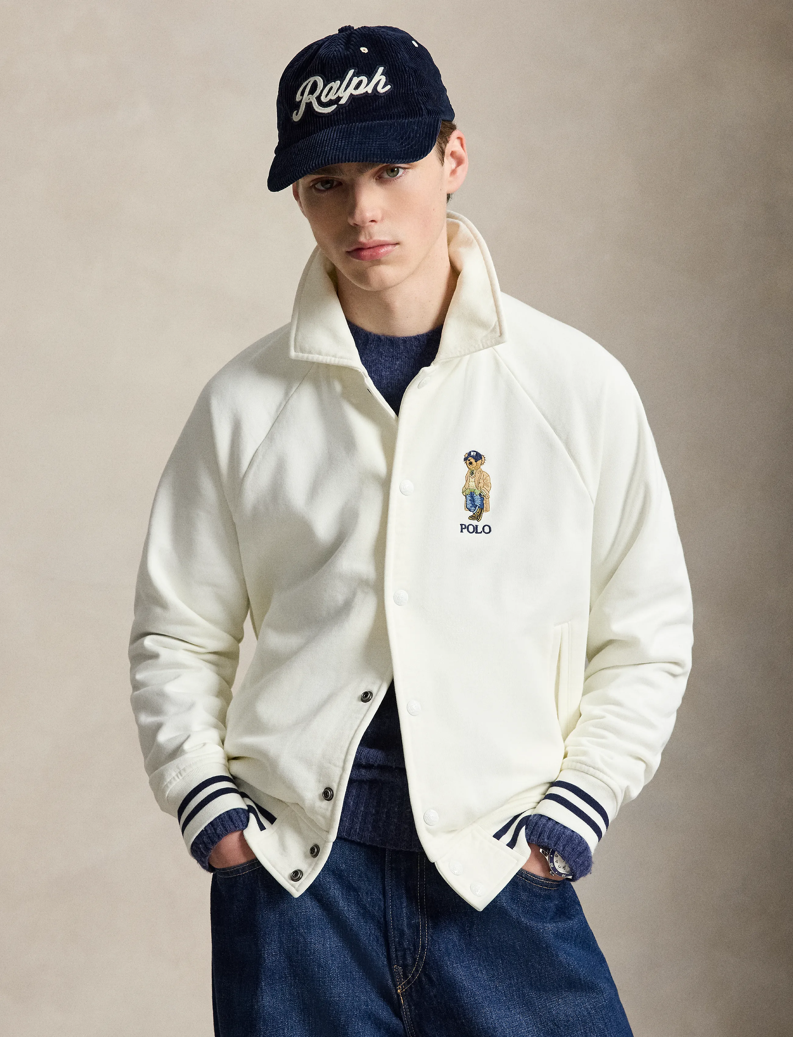 Polo Ralph Lauren The Bayport Vintage Fit Polo Bear Jacket -  - undefined / undefined