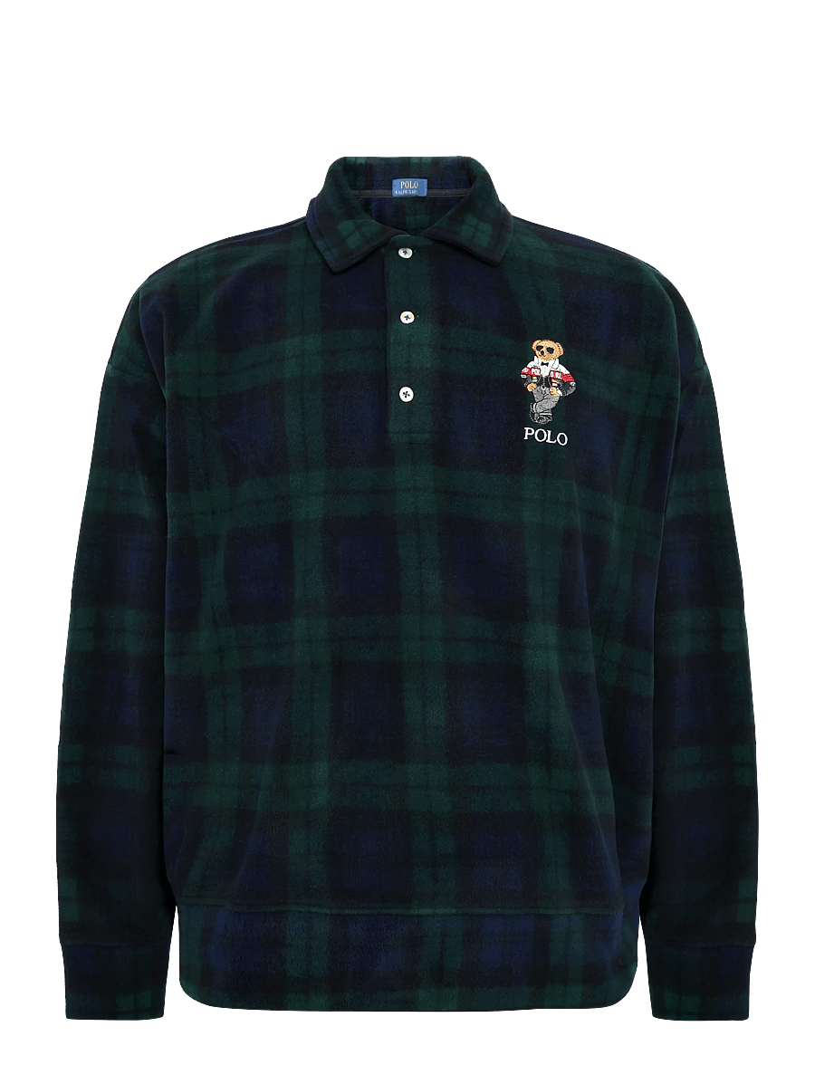 Polo Ralph Lauren - Polo Bear Plaid Fleece Sweatshirt - teddy-pullover - blackwatch - 1