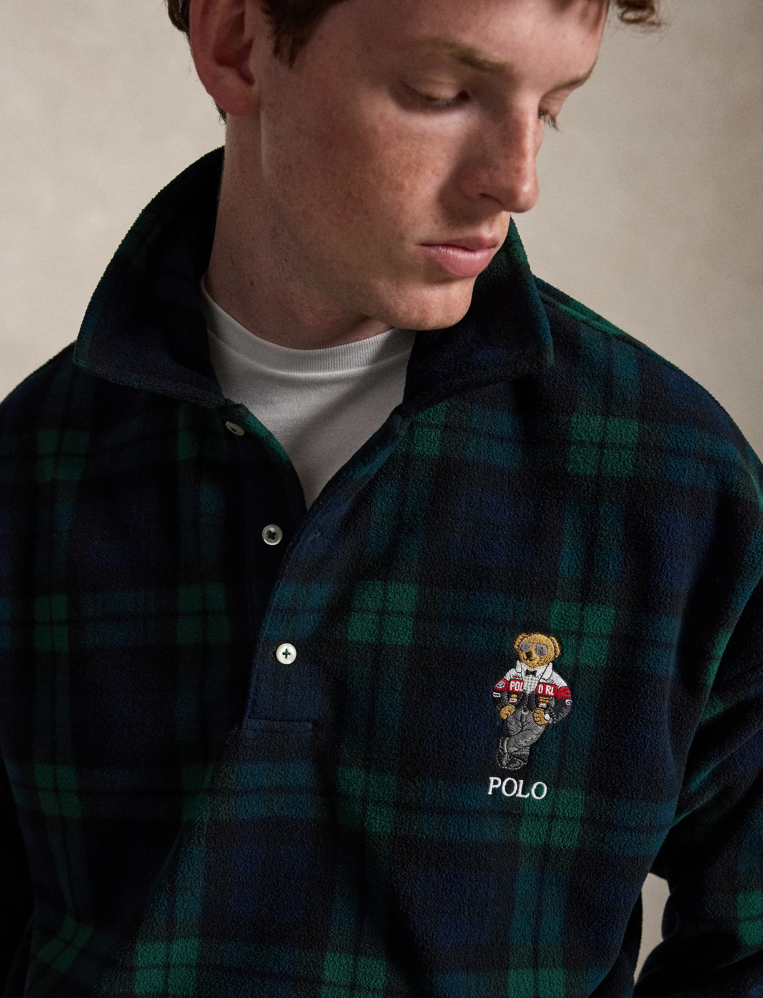 Polo Ralph Lauren - Polo Bear Plaid Fleece Sweatshirt - blackwatch - 4