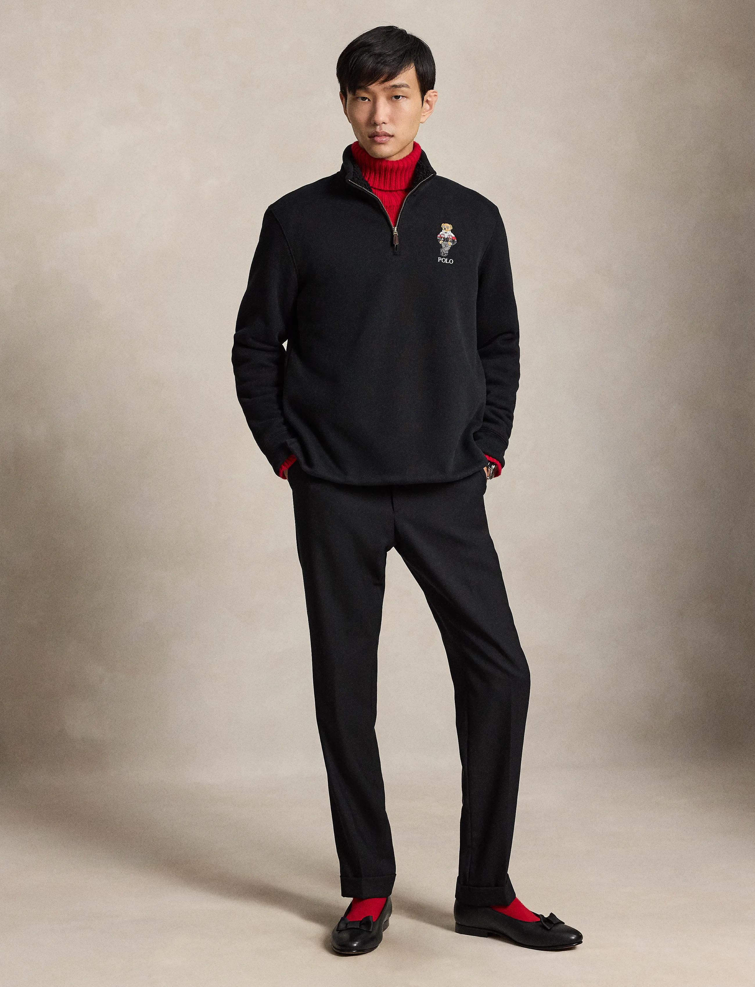 Polo Ralph Lauren - Polo Bear Estate-Rib Pullover - polo black - 4