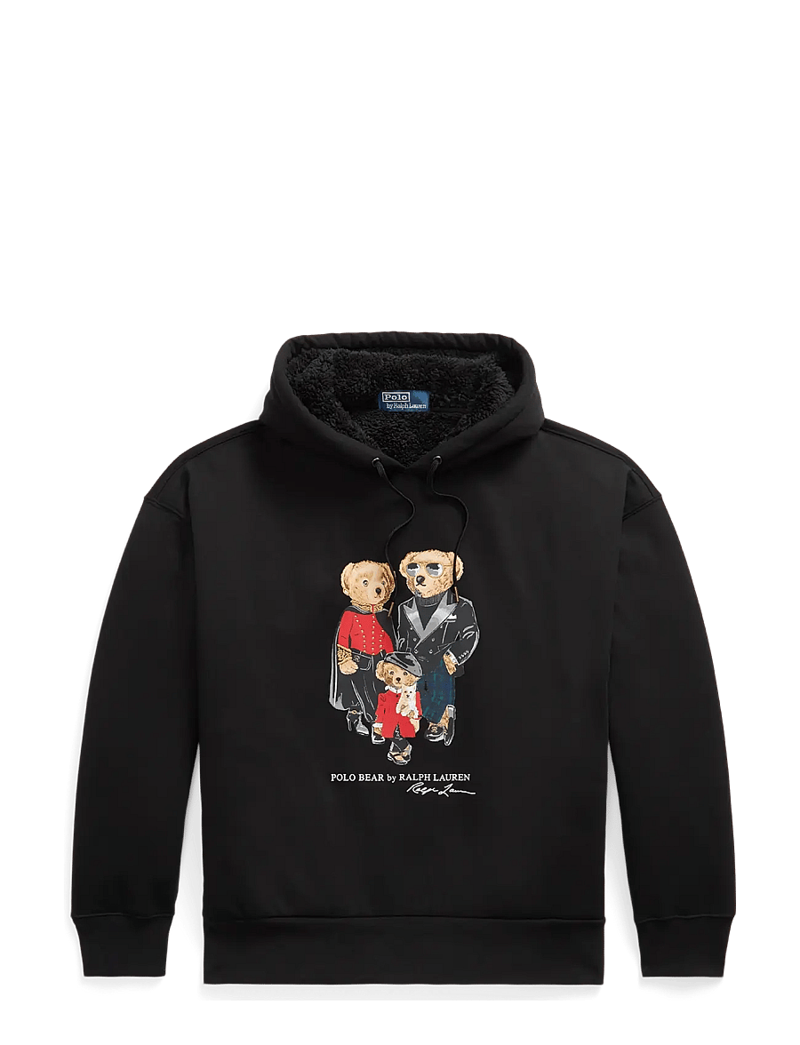 Polo Ralph Lauren - Polo Bears Fleece Hoodie - kapuutsiga dressipluusid - polo black - 0