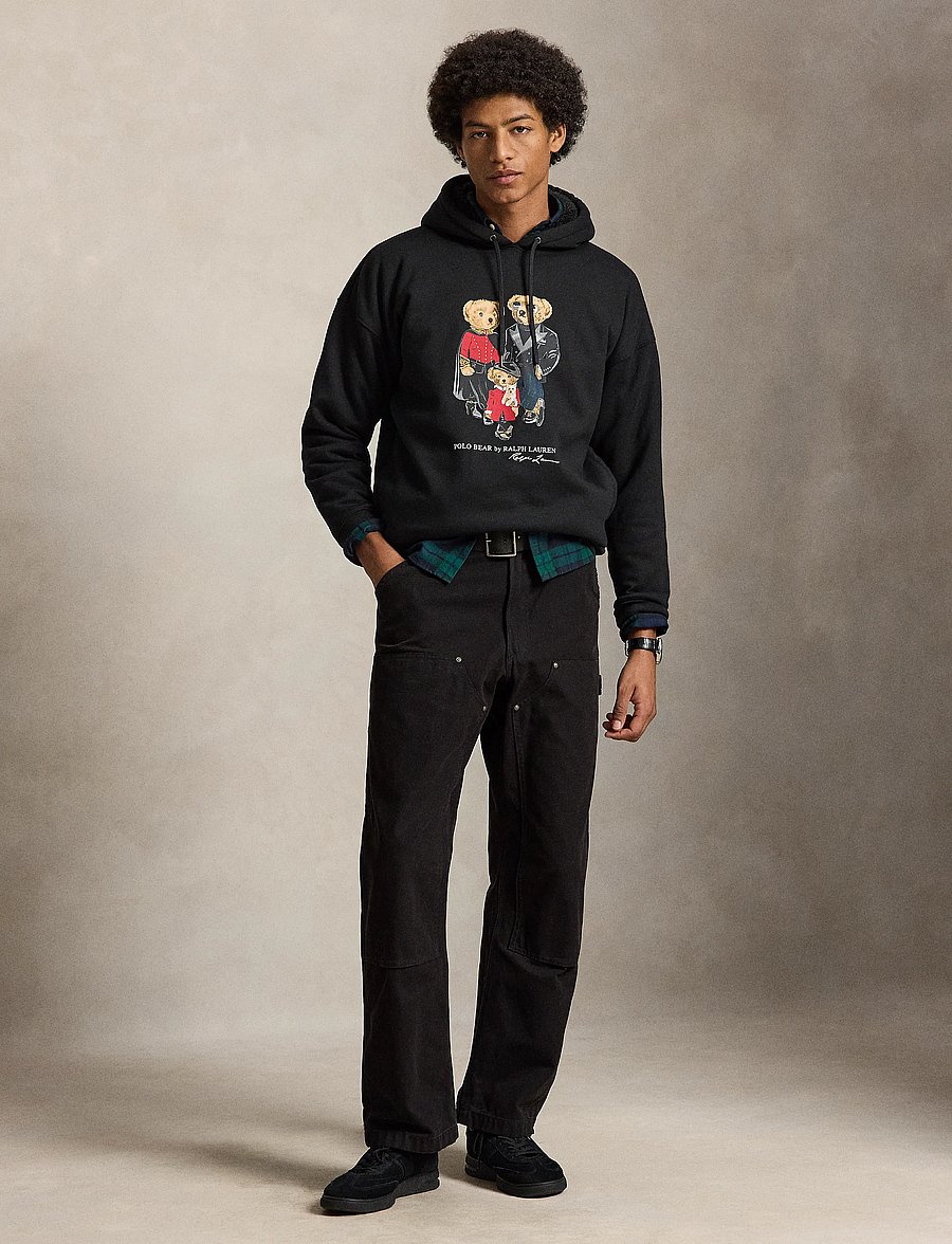 Polo Ralph Lauren - Polo Bear hoodie i fleece - hoodies - polo black - 5