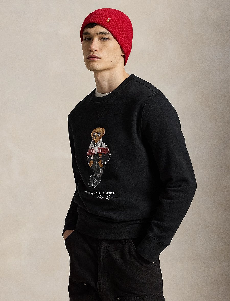 Polo Ralph Lauren - Polo Bear Fleece Sweatshirt - sweatshirts - polo black - 1