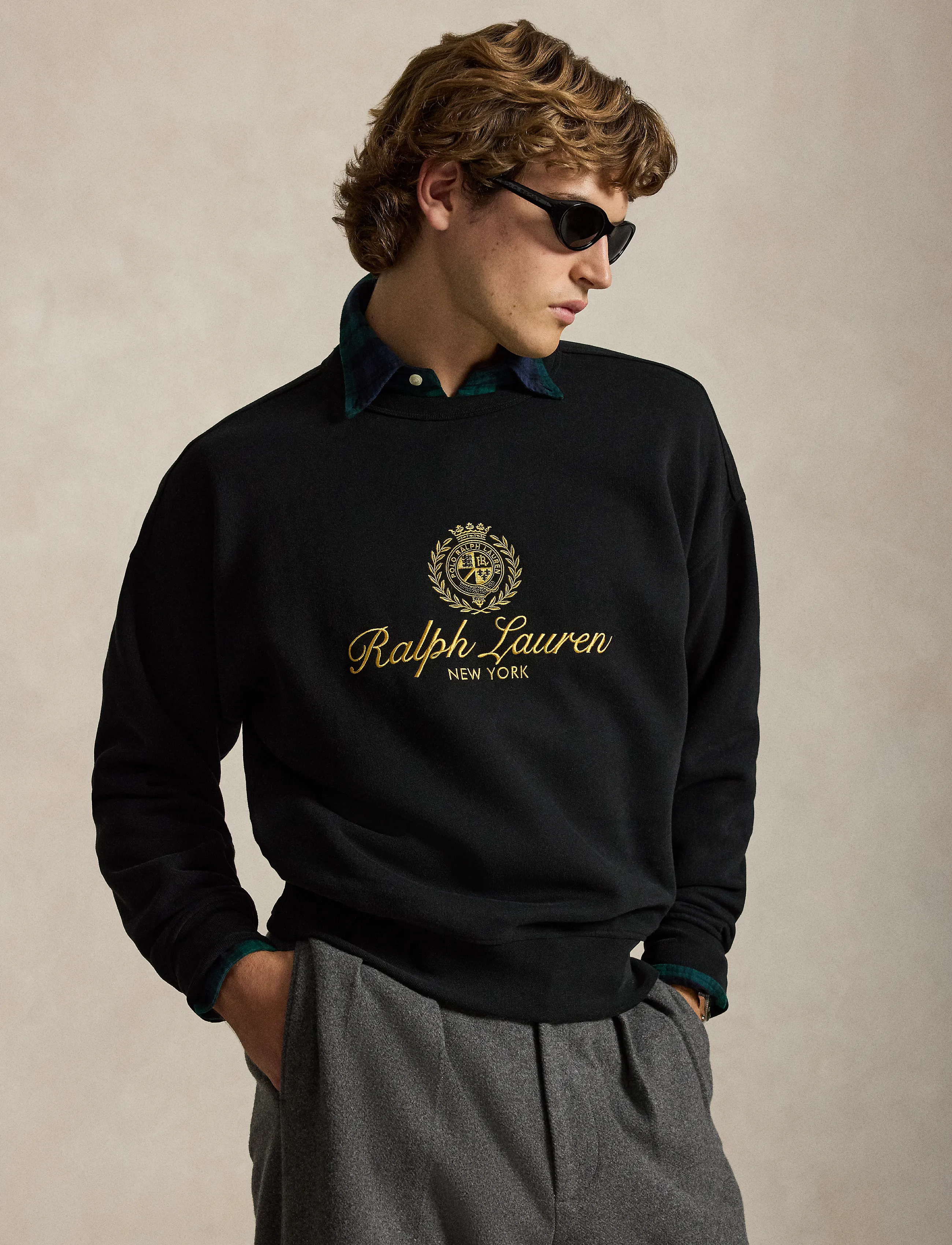 Polo Ralph Lauren - The RL Fleece Relaxed Fit Sweatshirt - sweatshirts - polo black - 0
