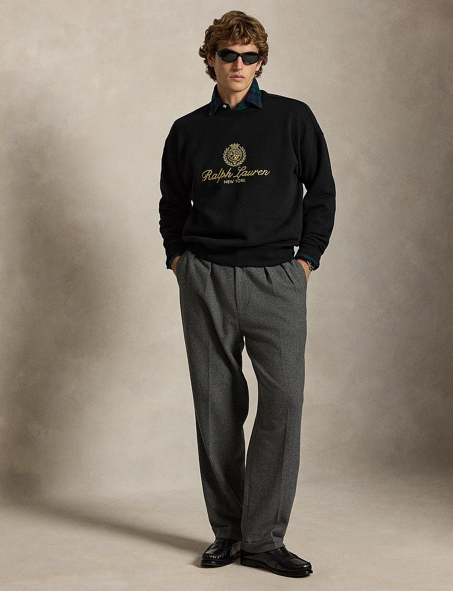 Polo Ralph Lauren - The RL Fleece Relaxed Fit Sweatshirt - sweatshirts - polo black - 4