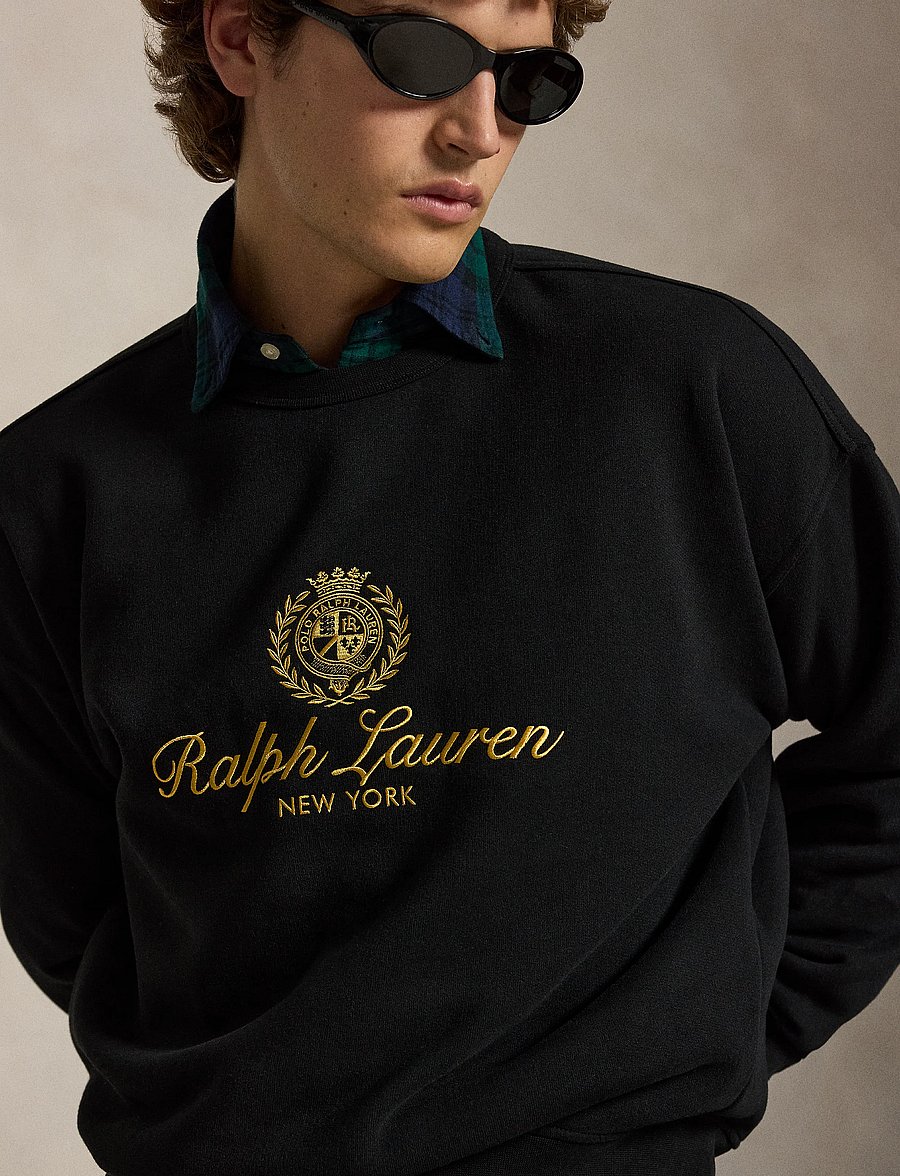 Polo Ralph Lauren - The RL Fleece Relaxed Fit Sweatshirt - sweatshirts - polo black - 5
