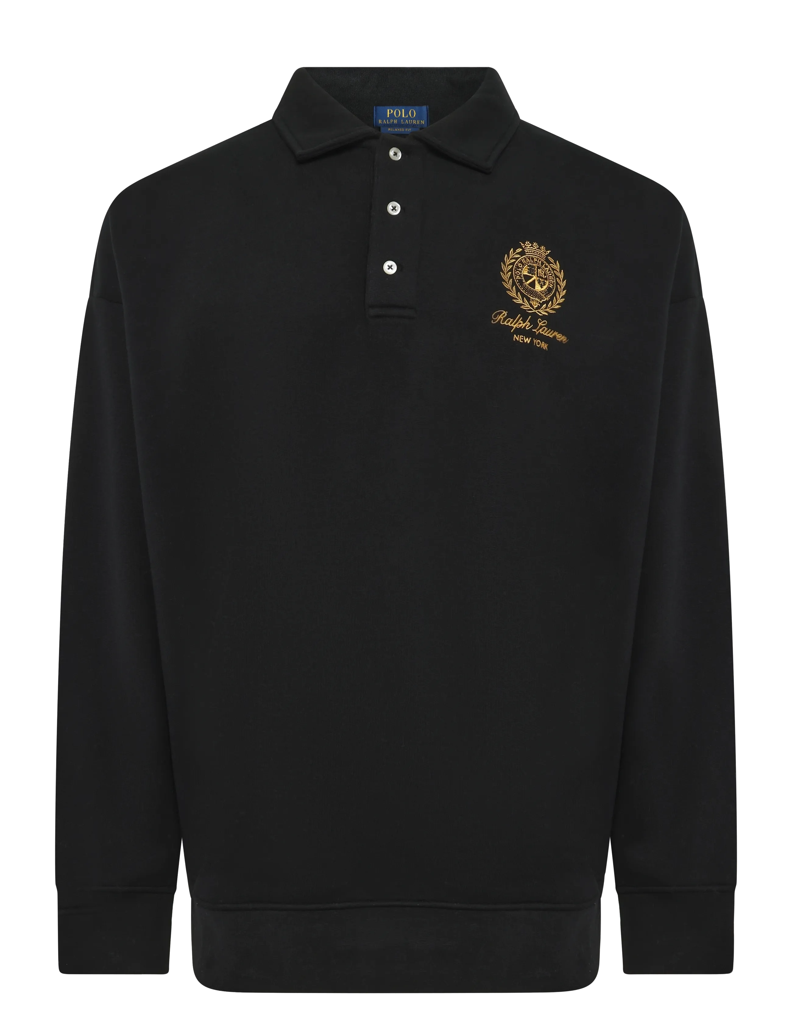 Polo Ralph Lauren The RL Fleece Relaxed Crest Sweatshirt - Kläder - POLO BLACK / black