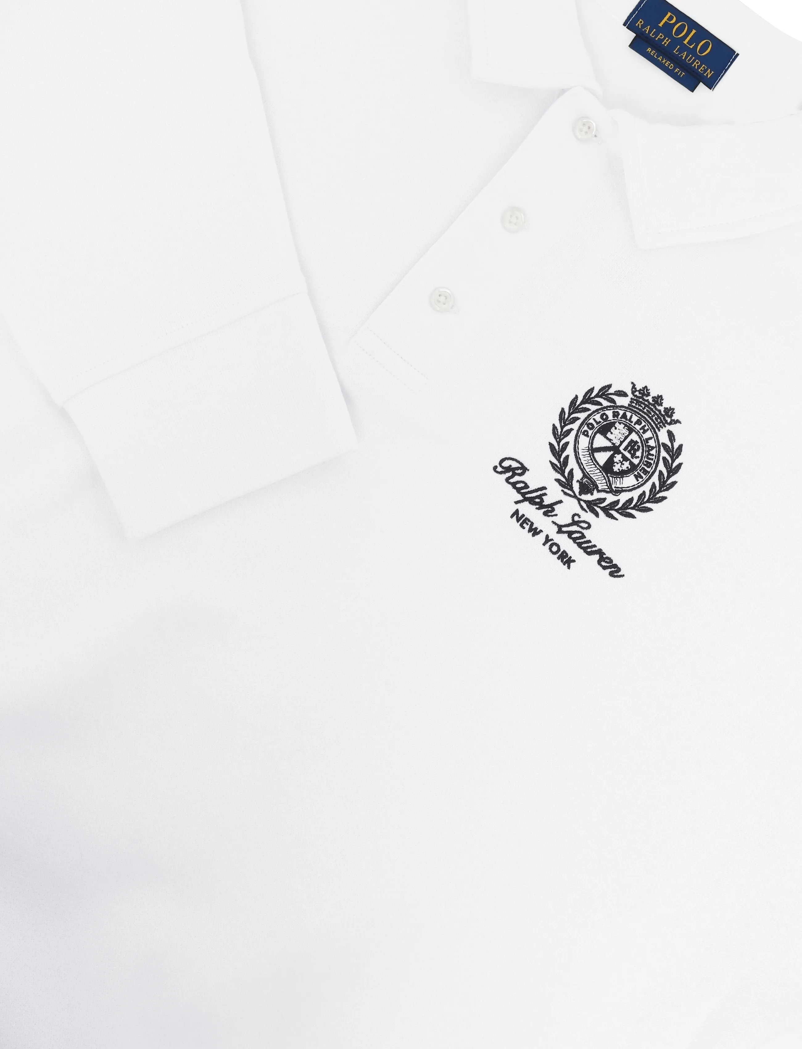 Polo Ralph Lauren - The RL Fleece Relaxed Crest Sweatshirt - poloer i strik med lange ærmer - trophy cream - 2