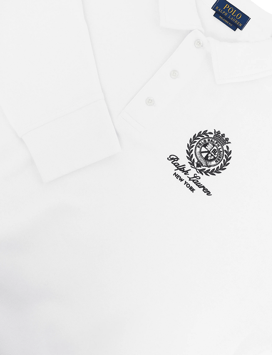 Polo Ralph Lauren - The RL Fleece Relaxed Crest Sweatshirt - poloer i strik med lange ærmer - trophy cream - 2