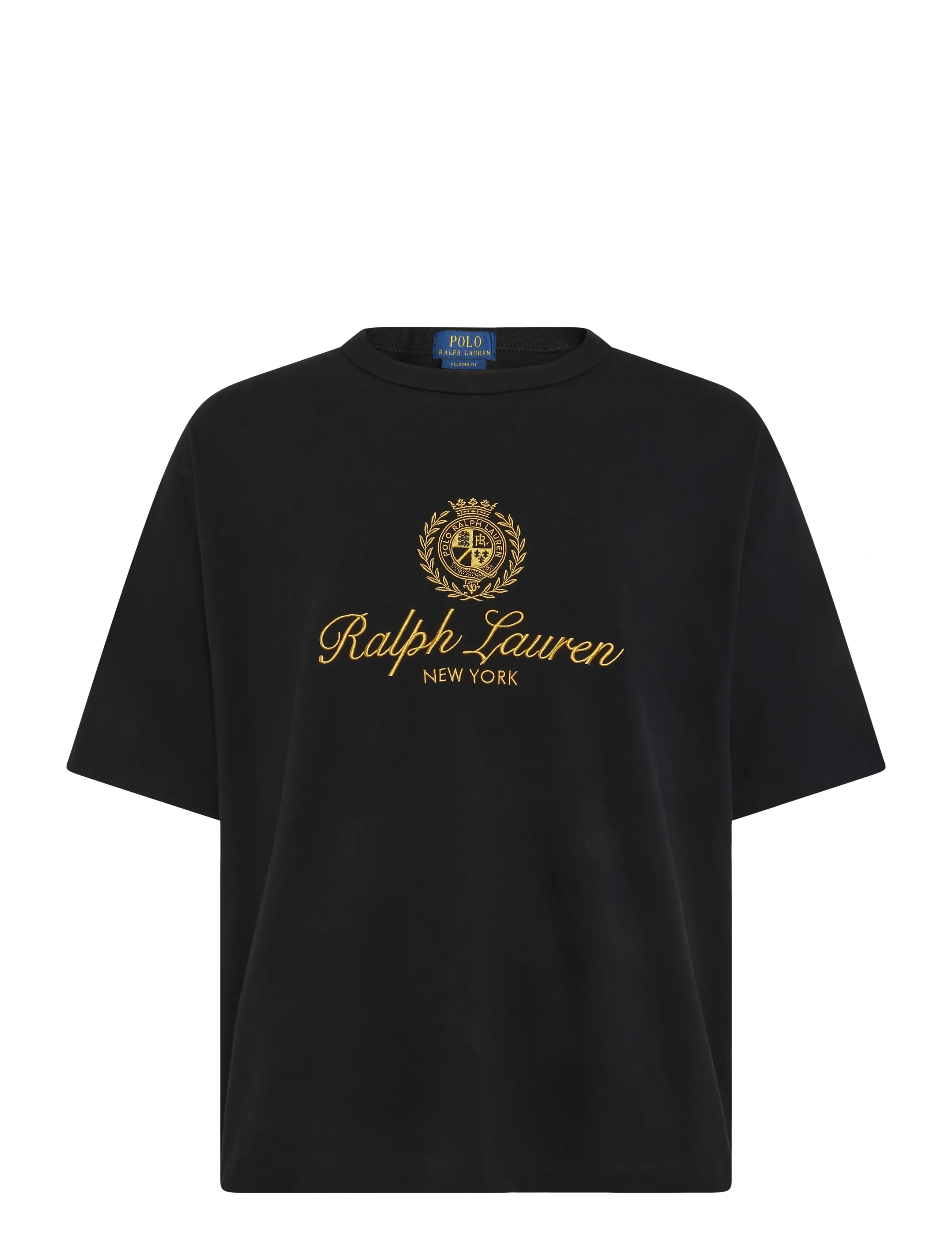 Polo Ralph Lauren Relaxed Fit Crest-Embroidered T-Shirt - Kläder - POLO BLACK / black