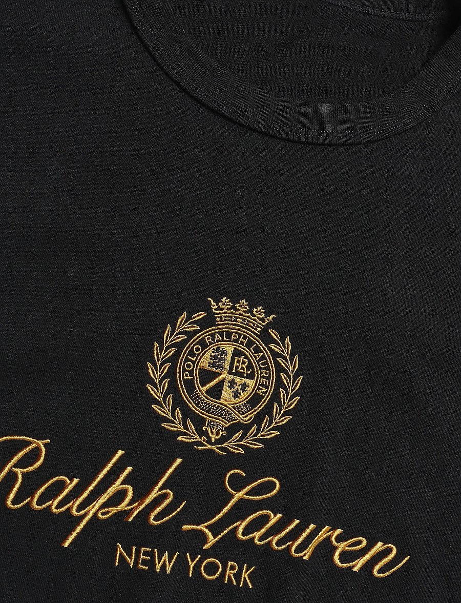 Polo Ralph Lauren - Relaxed Fit Crest-Embroidered T-Shirt - kurzärmelige t-shirts - polo black - 2