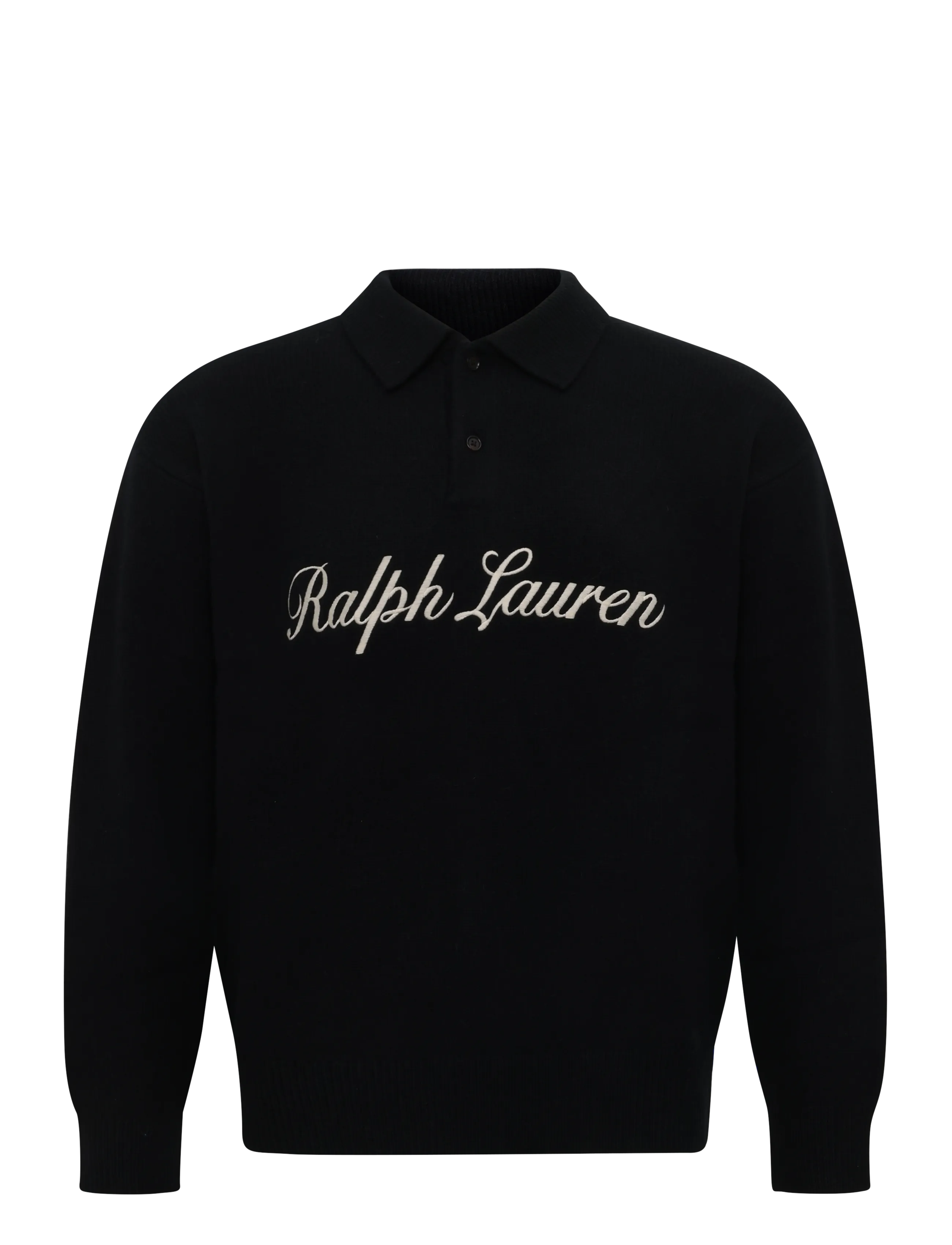 Polo Ralph Lauren Relaxed Fit Logo Wool-Blend Sweater - Strickmode - POLO BLACK / black