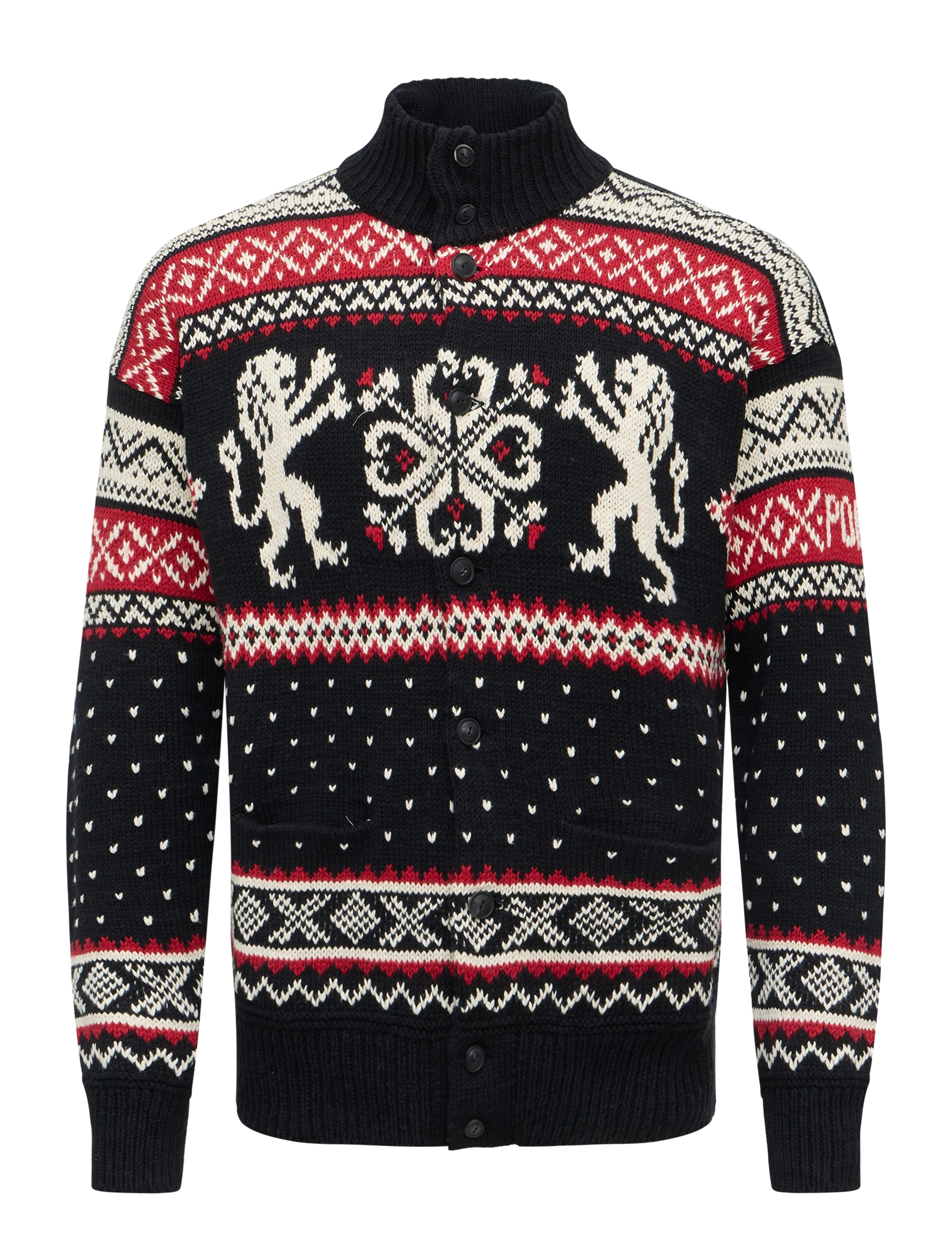 Polo Ralph Lauren Relaxed Fit Cotton-Cashmere Cardigan - Jaunumi - BLACK COMBO / black