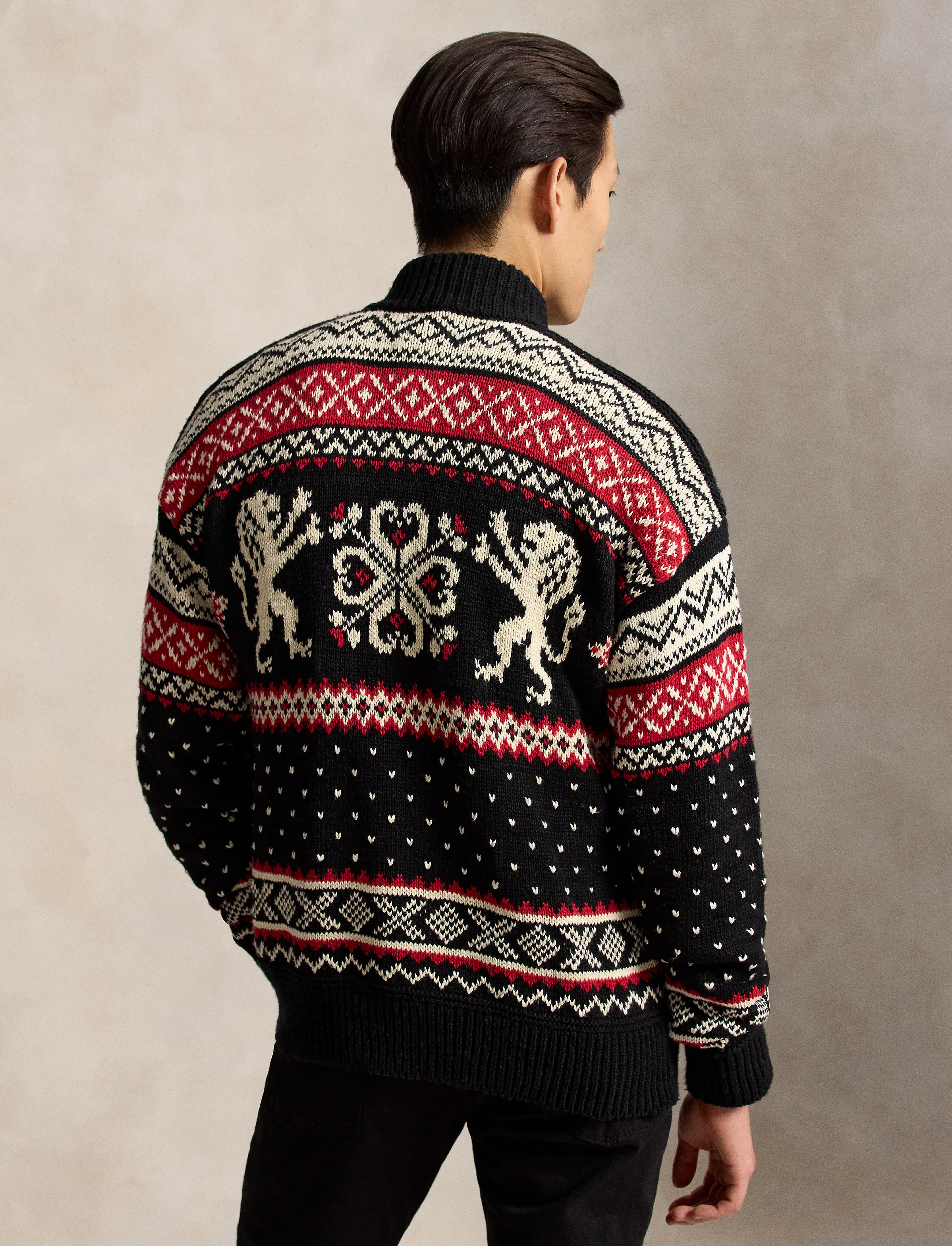 Polo Ralph Lauren - Relaxed Fit Cotton-Cashmere Cardigan - strickjacken - black combo - 4