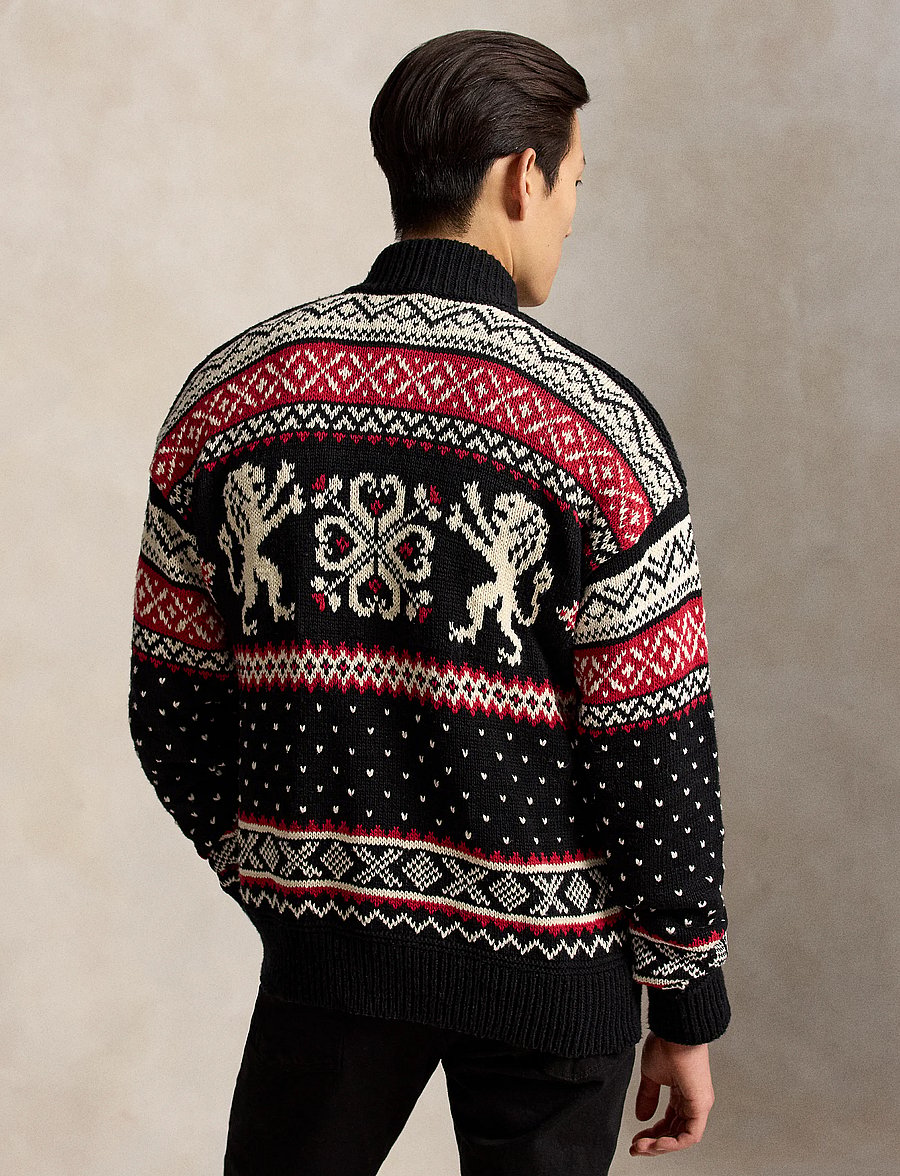 Polo Ralph Lauren - Relaxed Fit Cotton-Cashmere Cardigan - strickjacken - black combo - 4