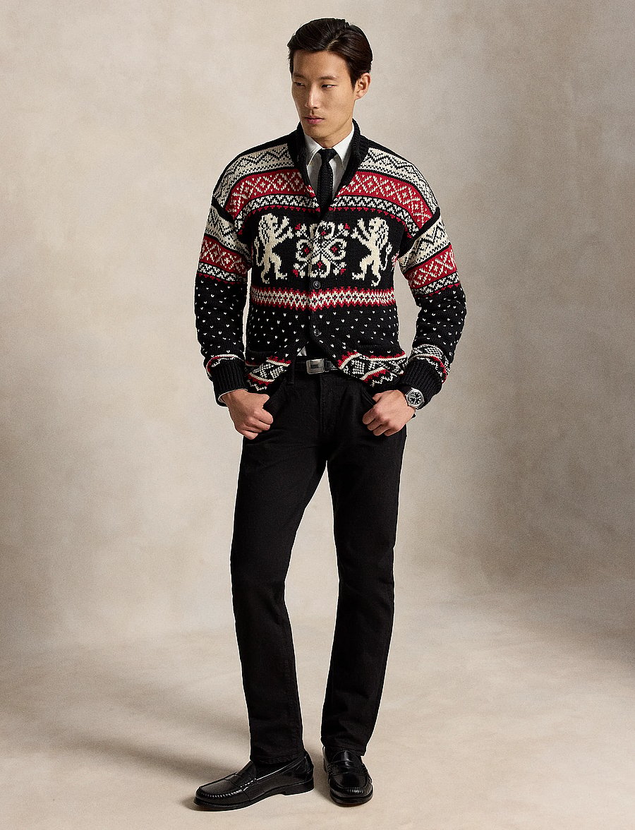 Polo Ralph Lauren - Relaxed Fit Cotton-Cashmere Cardigan - strickjacken - black combo - 5