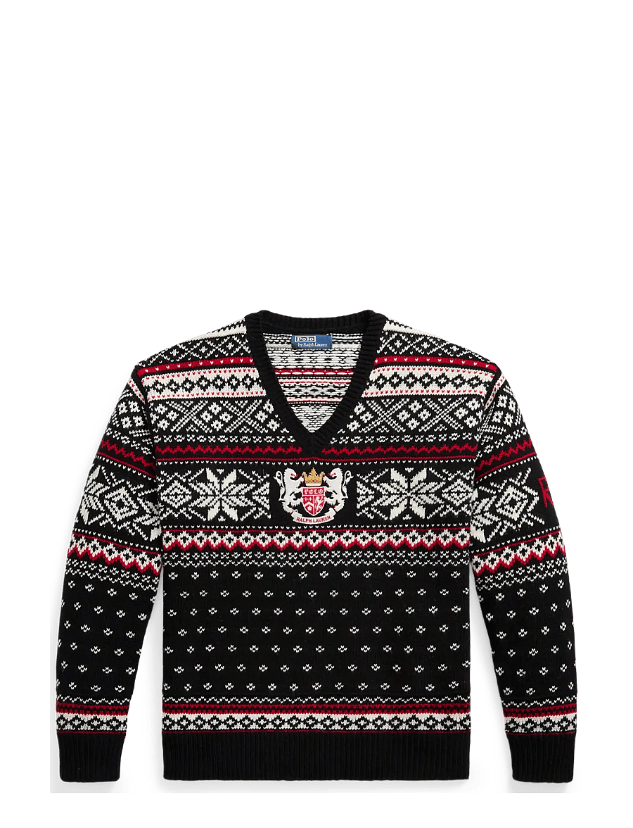Polo Ralph Lauren - Embroidered Wool Sweater - black combo - 0