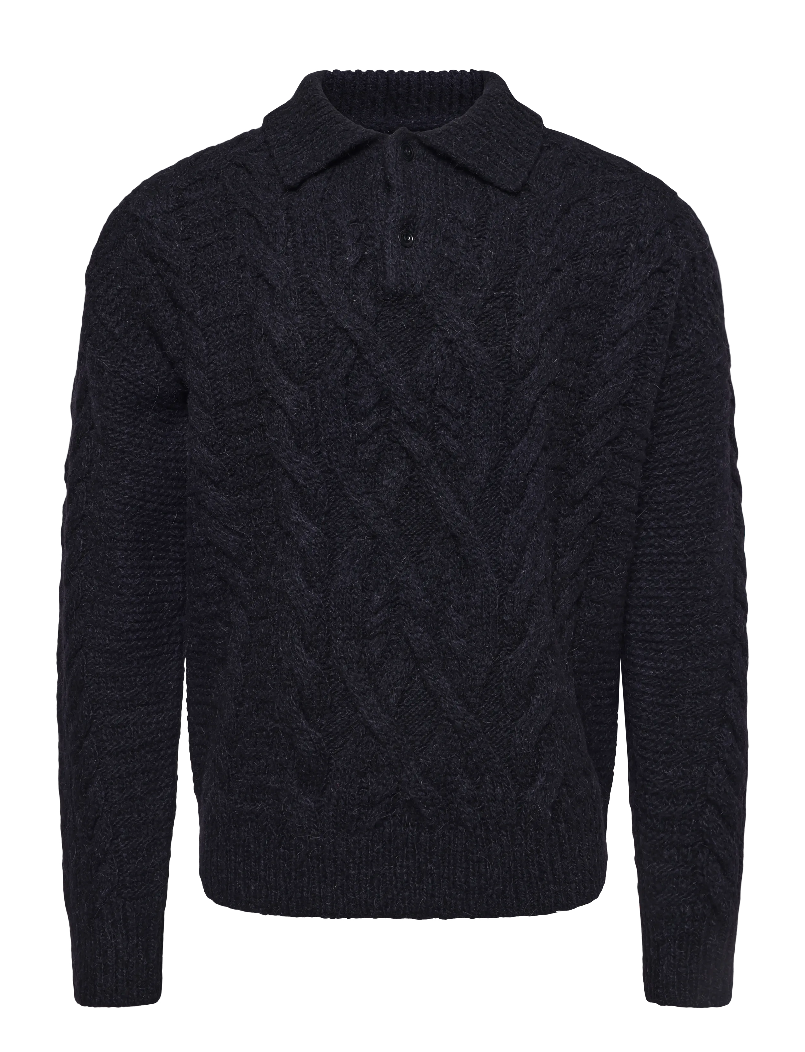 Polo Ralph Lauren Aran-Knit Wool-Alpaca Sweater - Kleidung - POLO BLACK / black