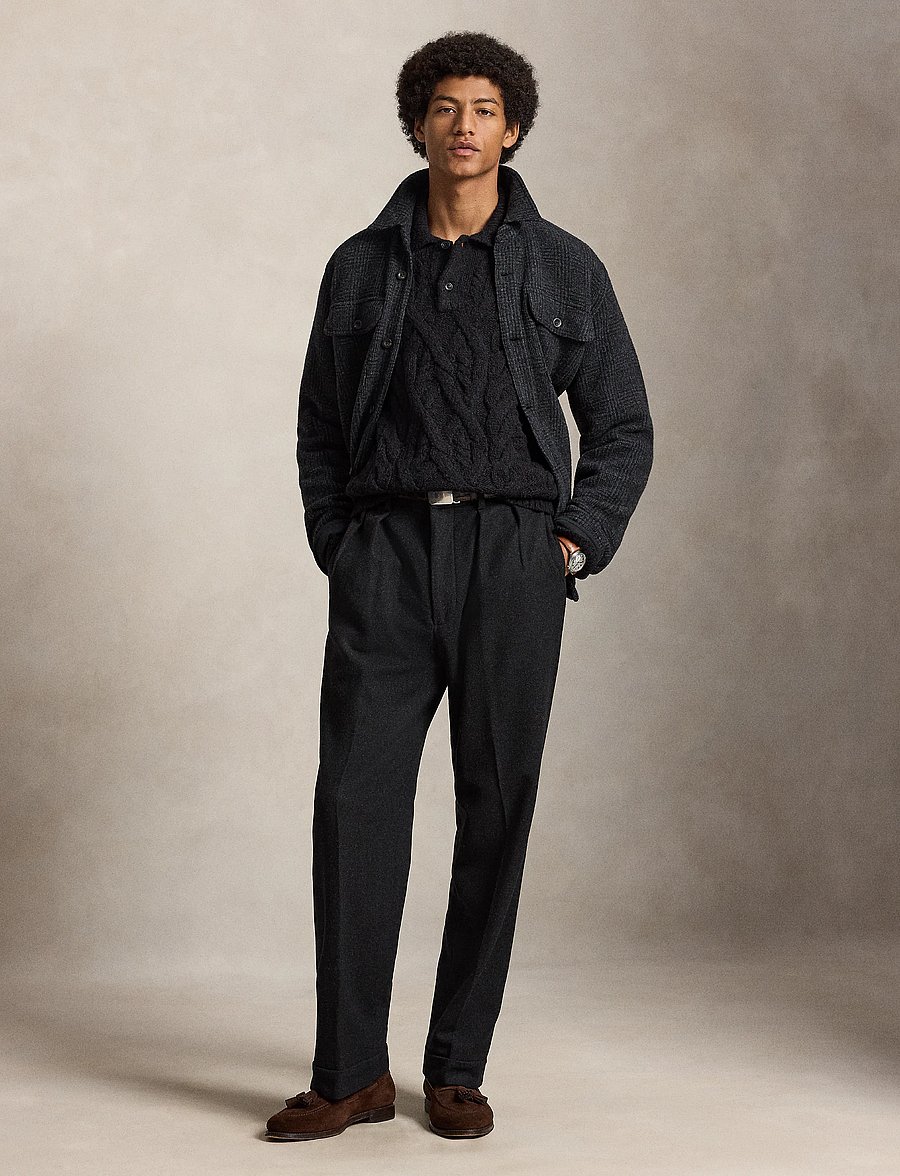 Polo Ralph Lauren - Aran-Knit Wool-Alpaca Sweater - polo black - 4