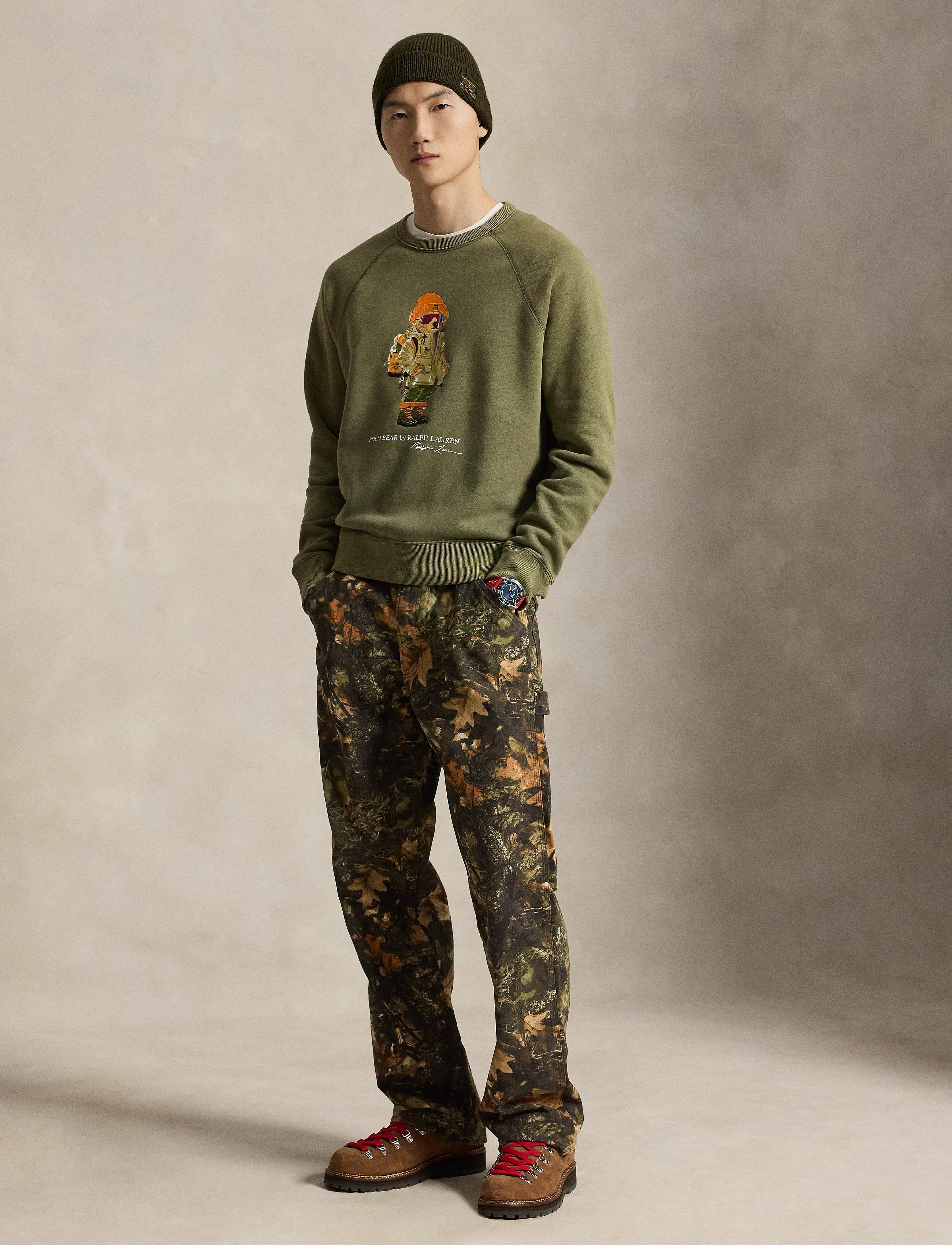 Polo Ralph Lauren - Polo Bear Fleece Sweatshirt - cruise olive - 3