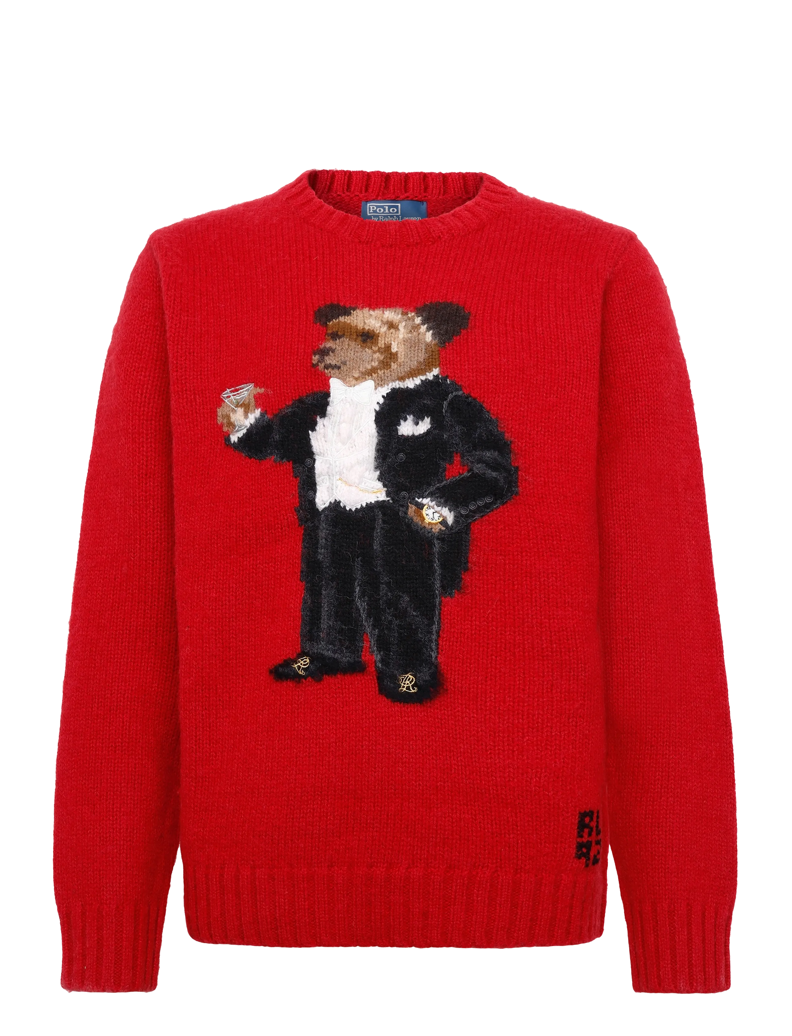 Polo Ralph Lauren Martini Bear Sweater - Ümmarguse kaelusega kudumid - REGAL CARMINE / red