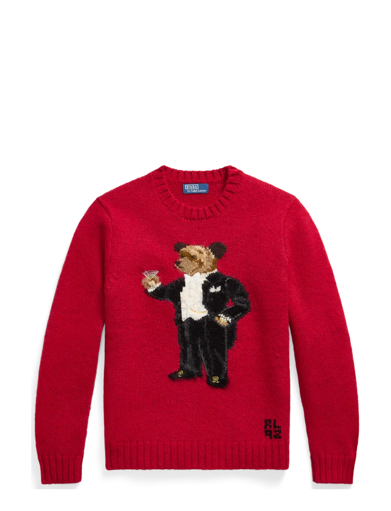 Polo Ralph Lauren Martini Bear Sweater - Knitwear - REGAL CARMINE / red