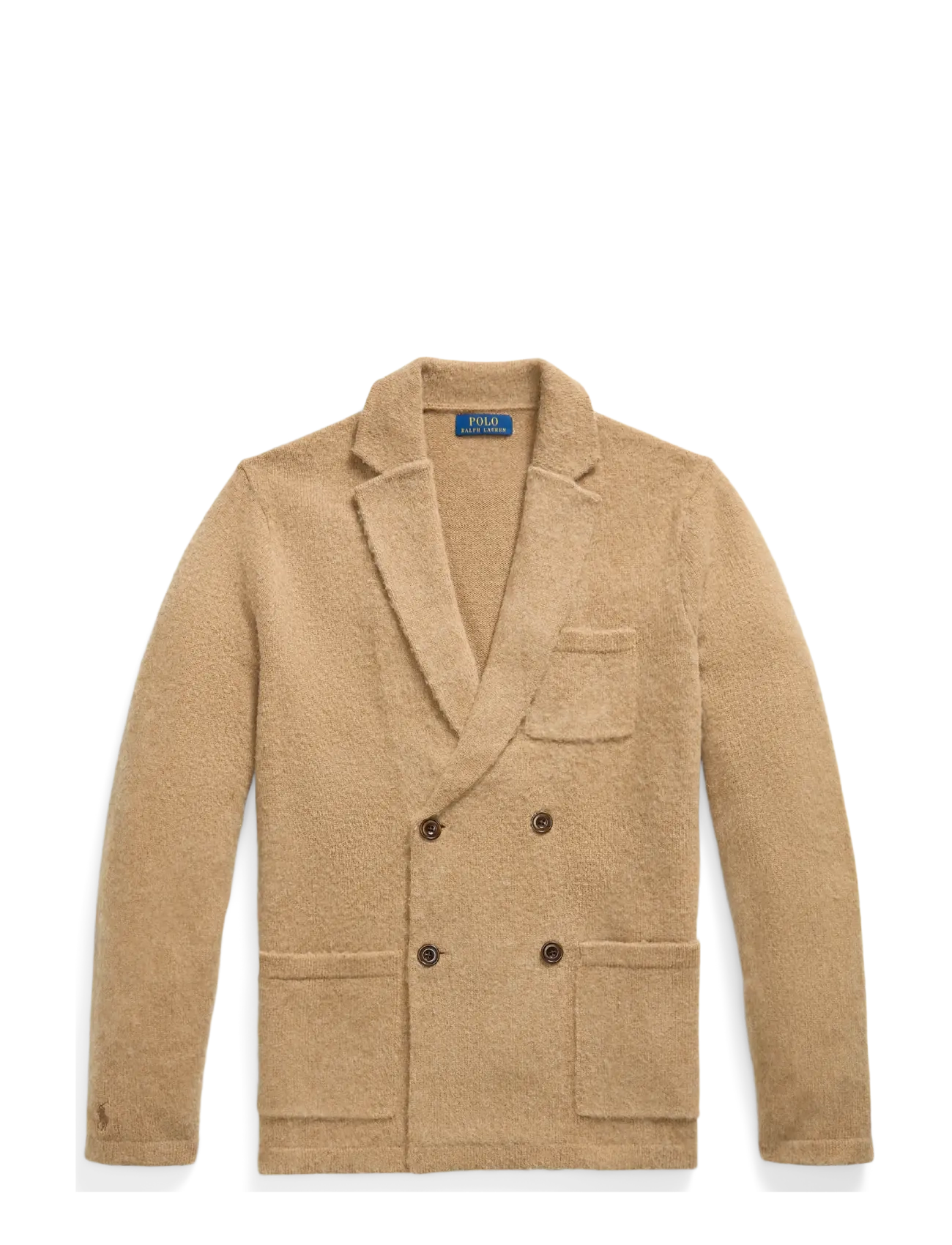 Polo Ralph Lauren Wool-Cashmere Blazer Cardigan - Polo Ralph Lauren - CROUTON TAN HEATH / beige