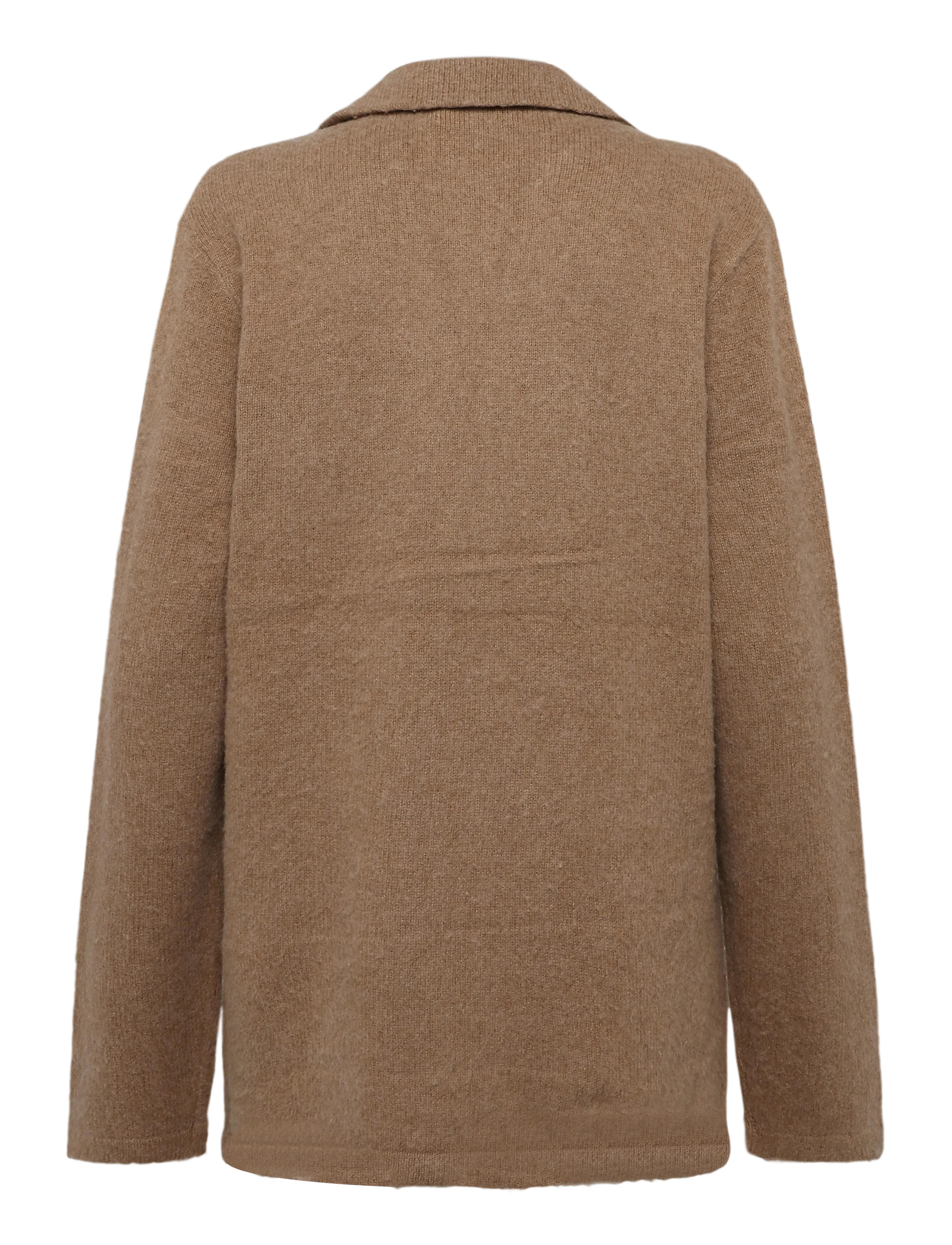 Polo Ralph Lauren - Wool-Cashmere Blazer Cardigan - cardigans - crouton tan heath - 1