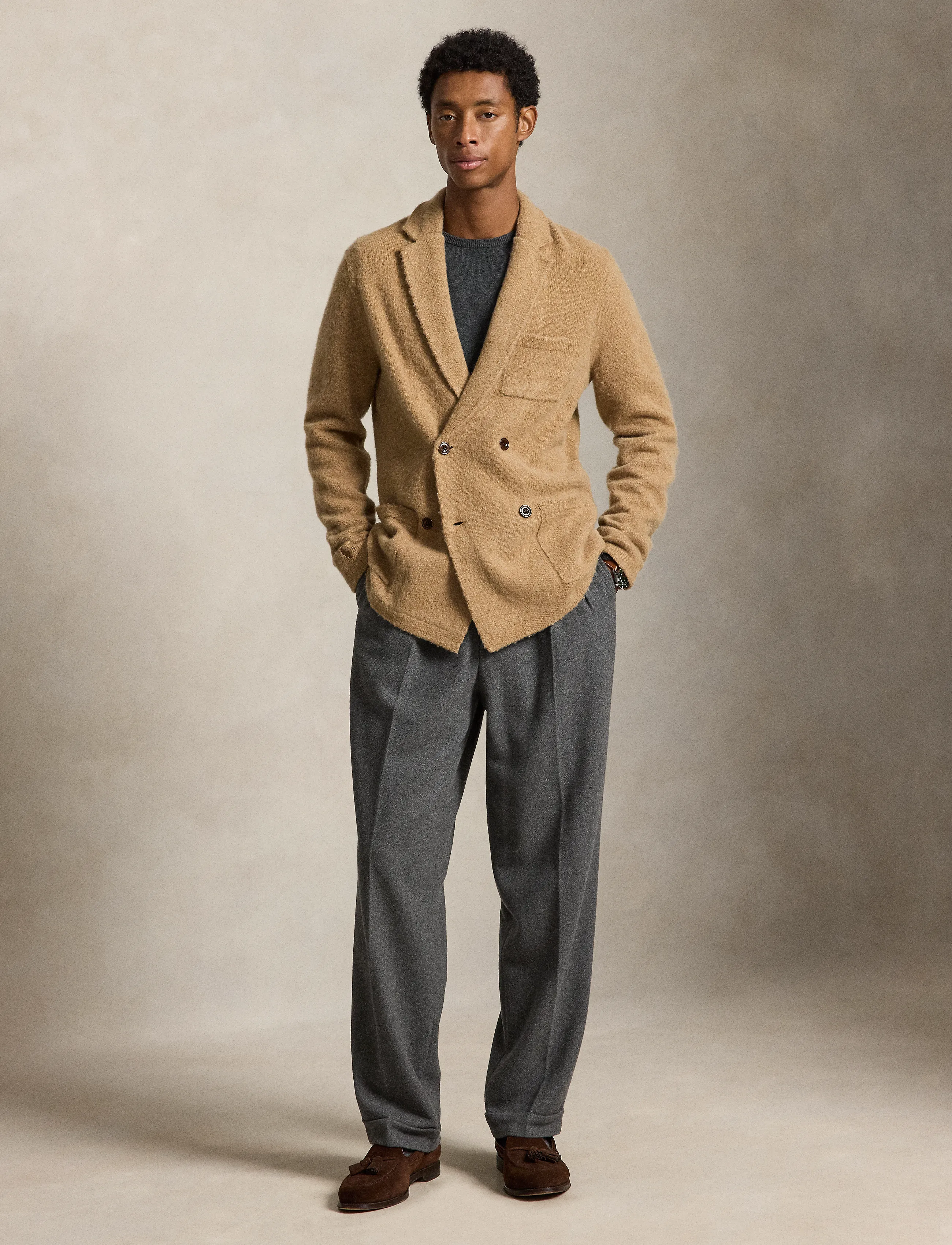 Polo Ralph Lauren Wool-Cashmere Blazer Cardigan herr – bild 3