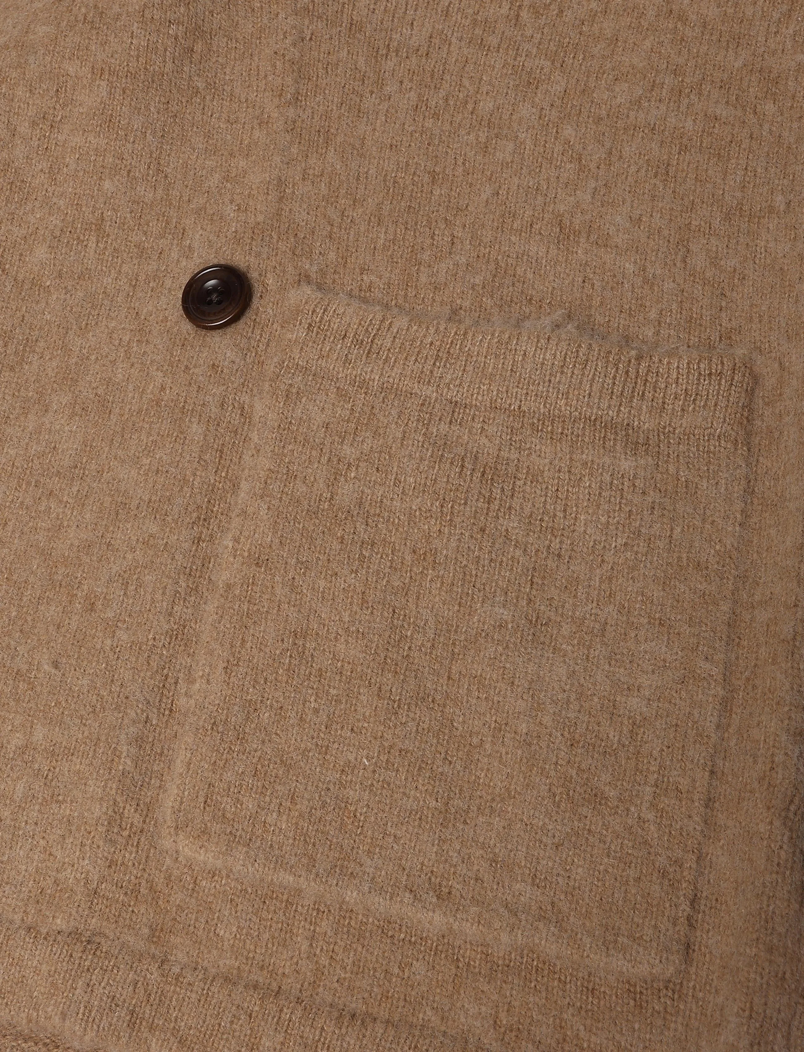 Polo Ralph Lauren - Wool-Cashmere Blazer Cardigan - cardigans - crouton tan heath - 3