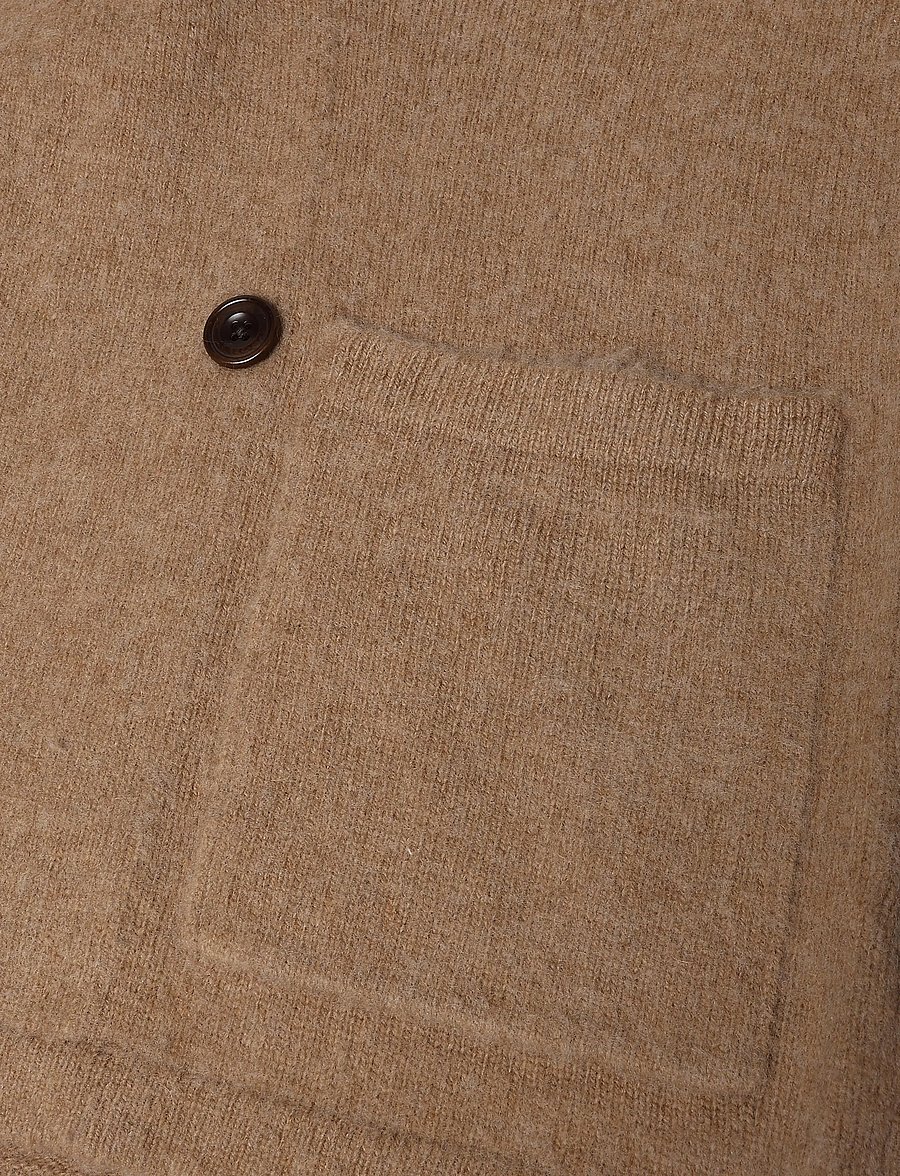 Polo Ralph Lauren - Wool-Cashmere Blazer Cardigan - cardigans - crouton tan heath - 3