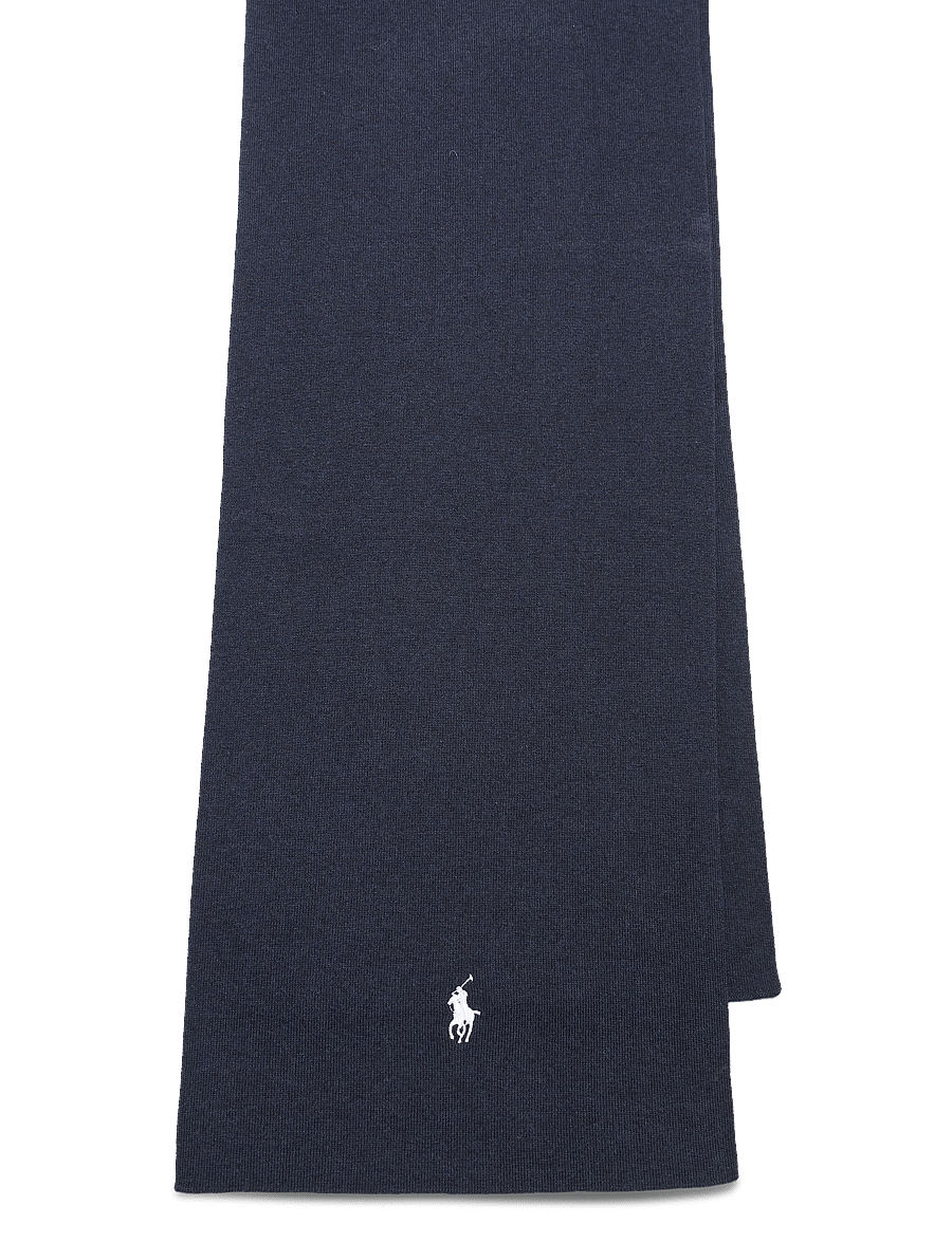 Polo Ralph Lauren - 32/3 COTTON-SWTR-SCARF - winterschals - navy hthr w/ c173 - 0