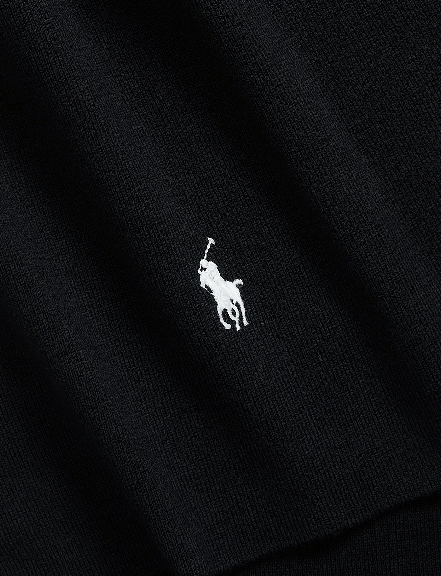 Polo Ralph Lauren - Rib-Knit Cotton Beanie & Scarf Gift Set - halstørklæder - polo black w/ c17 - 2