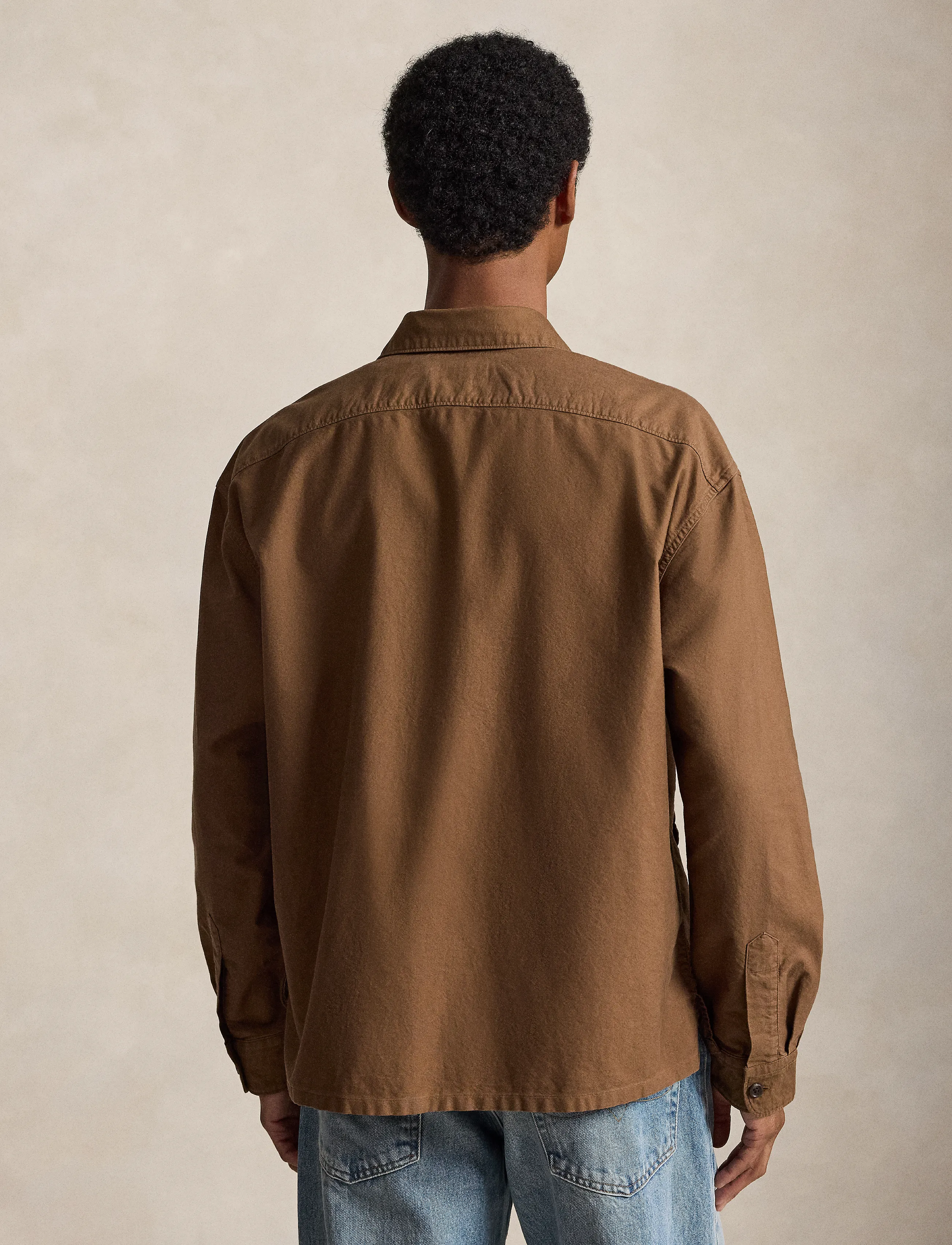 Polo Ralph Lauren - Relaxed Oxford Full-Zip Overshirt - vestes de printemps - chestnut - 2