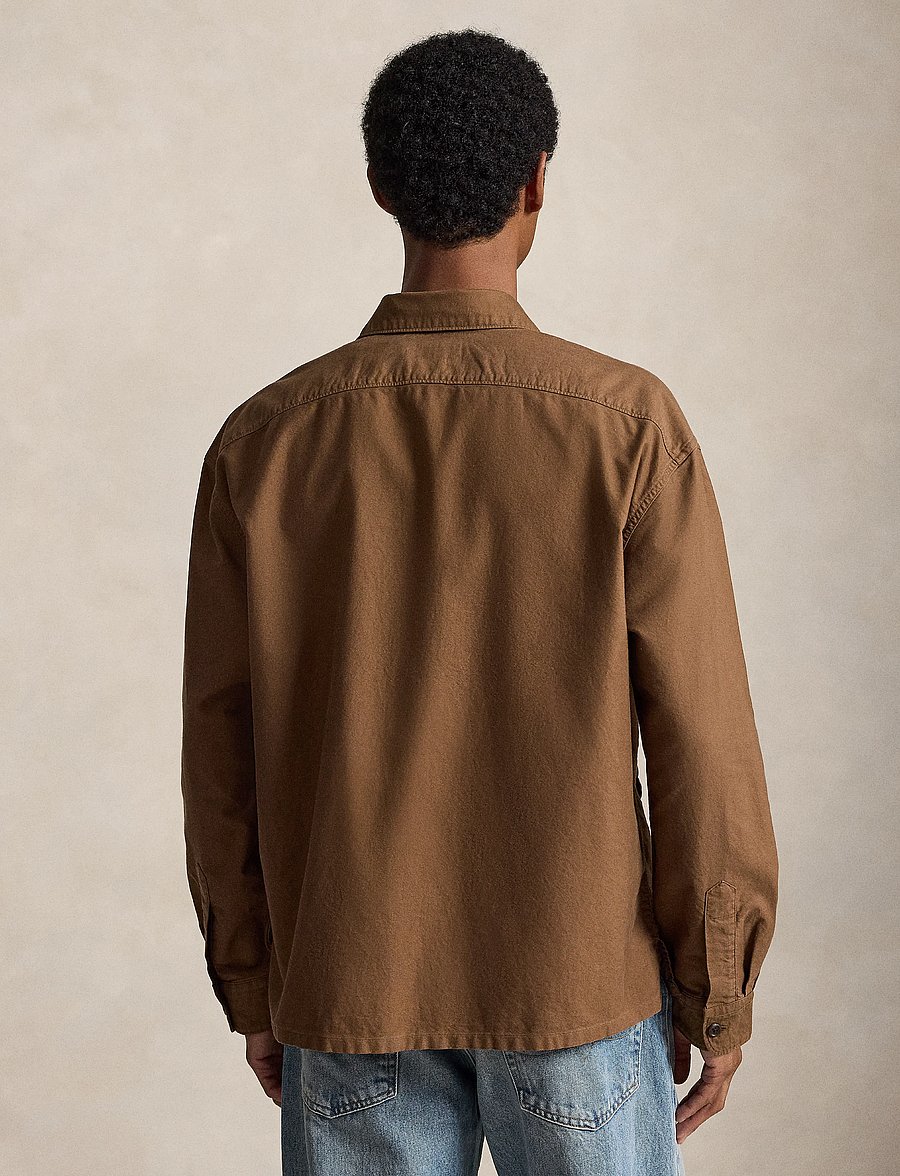 Polo Ralph Lauren - Relaxed Oxford Full-Zip Overshirt - vestes de printemps - chestnut - 2