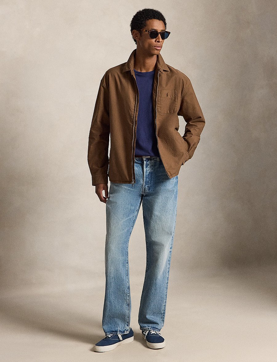 Polo Ralph Lauren - Relaxed Oxford Full-Zip Overshirt - vestes de printemps - chestnut - 3