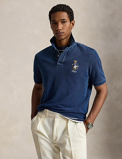 Classic Fit Polo Bear Mesh Polo Shirt - KortæRmede